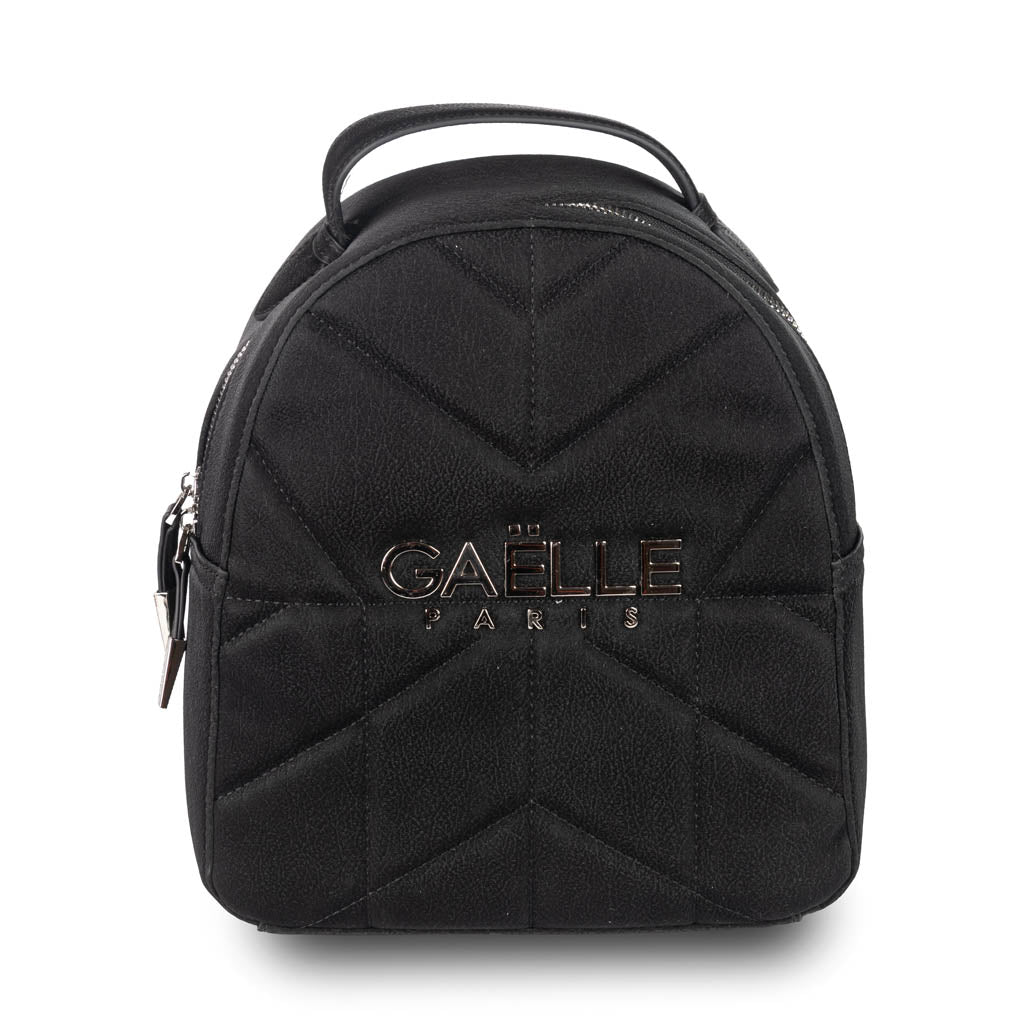 ZAINO DONNA GAELLE IN ECOPELLE CON LOGO METALLICO - COL. NERO