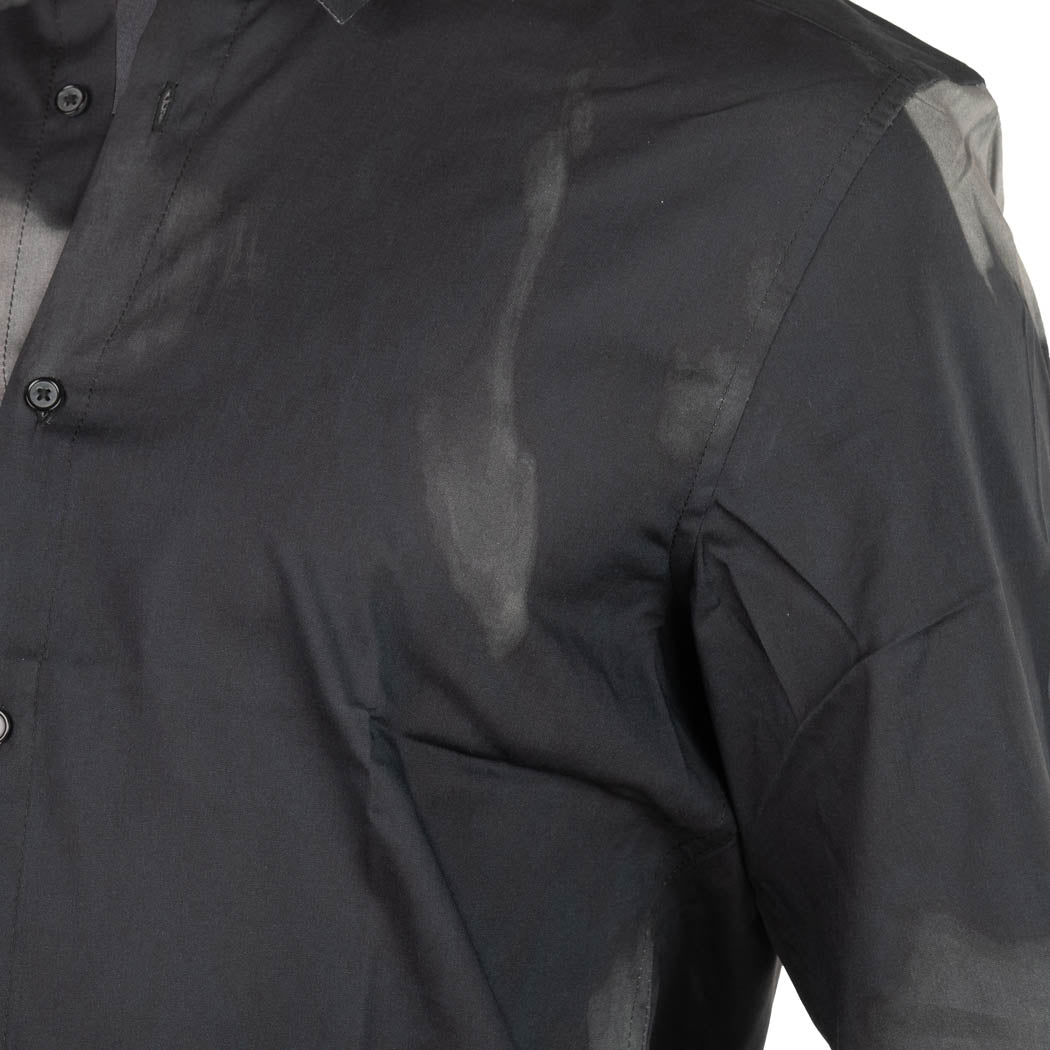 CAMICIA UOMO ANTONY MORATO REGULAR STRAIGHT FIT MOD. "BARCELLONA" CON STAMPA ASTRATTA - COL. NERO