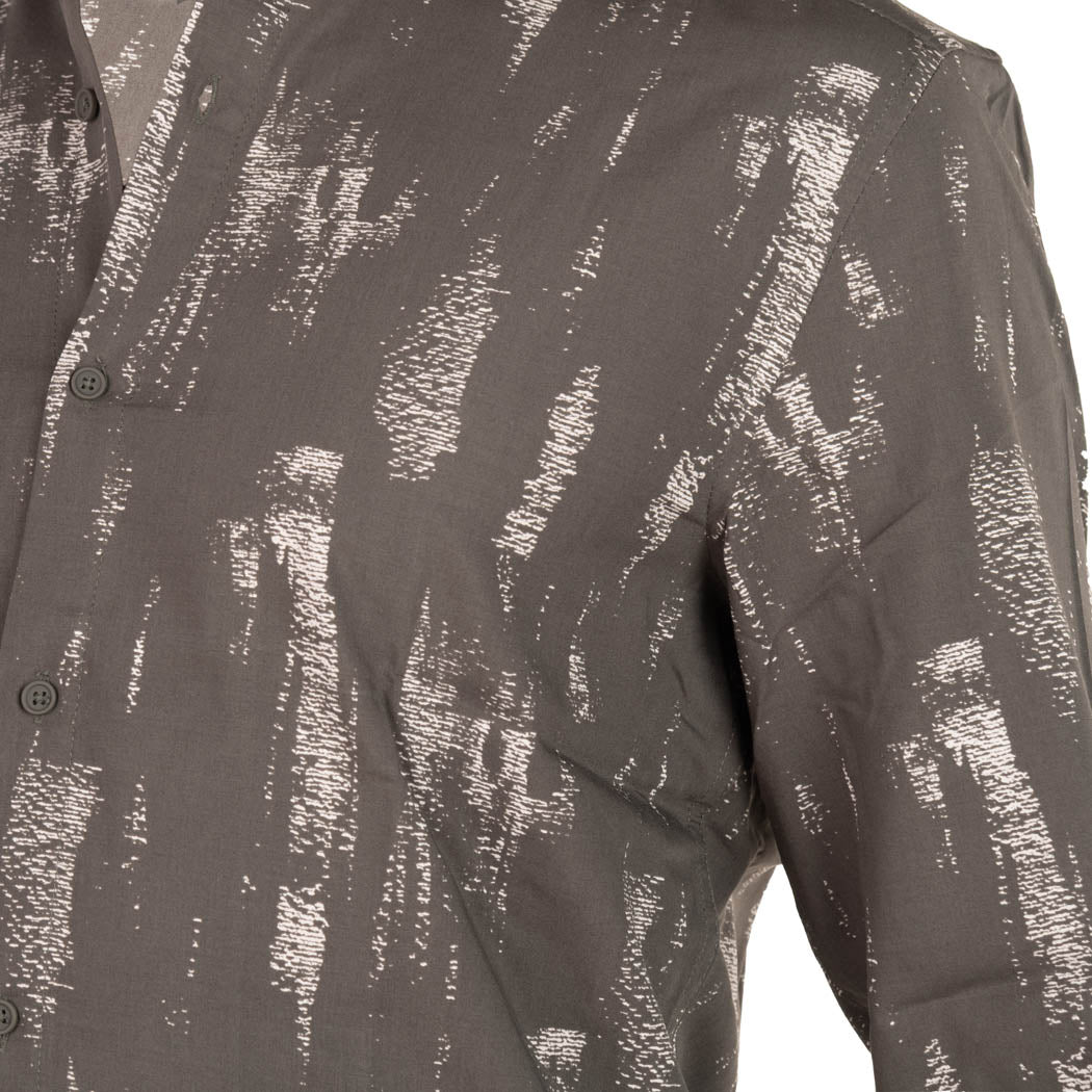 CAMICIA UOMO ANTONY MORATO MOD. "BARCELLONA" IN MISTO COTONE STAMPATO . COL. MILITARE SCURO
