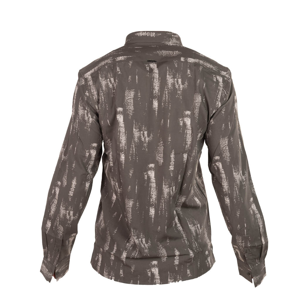 CAMICIA UOMO ANTONY MORATO MOD. "BARCELLONA" IN MISTO COTONE STAMPATO . COL. MILITARE SCURO