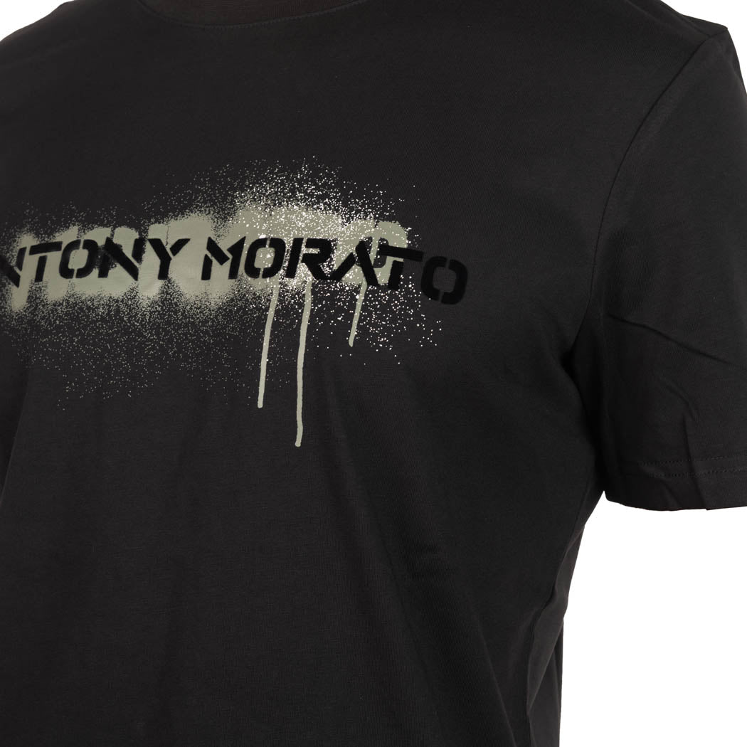 T-SHIRT UOMO ANTONY MORATO IN JERSEY DI COTONE CON STAMPA LOGO PAINT - Colori disponibili: 2