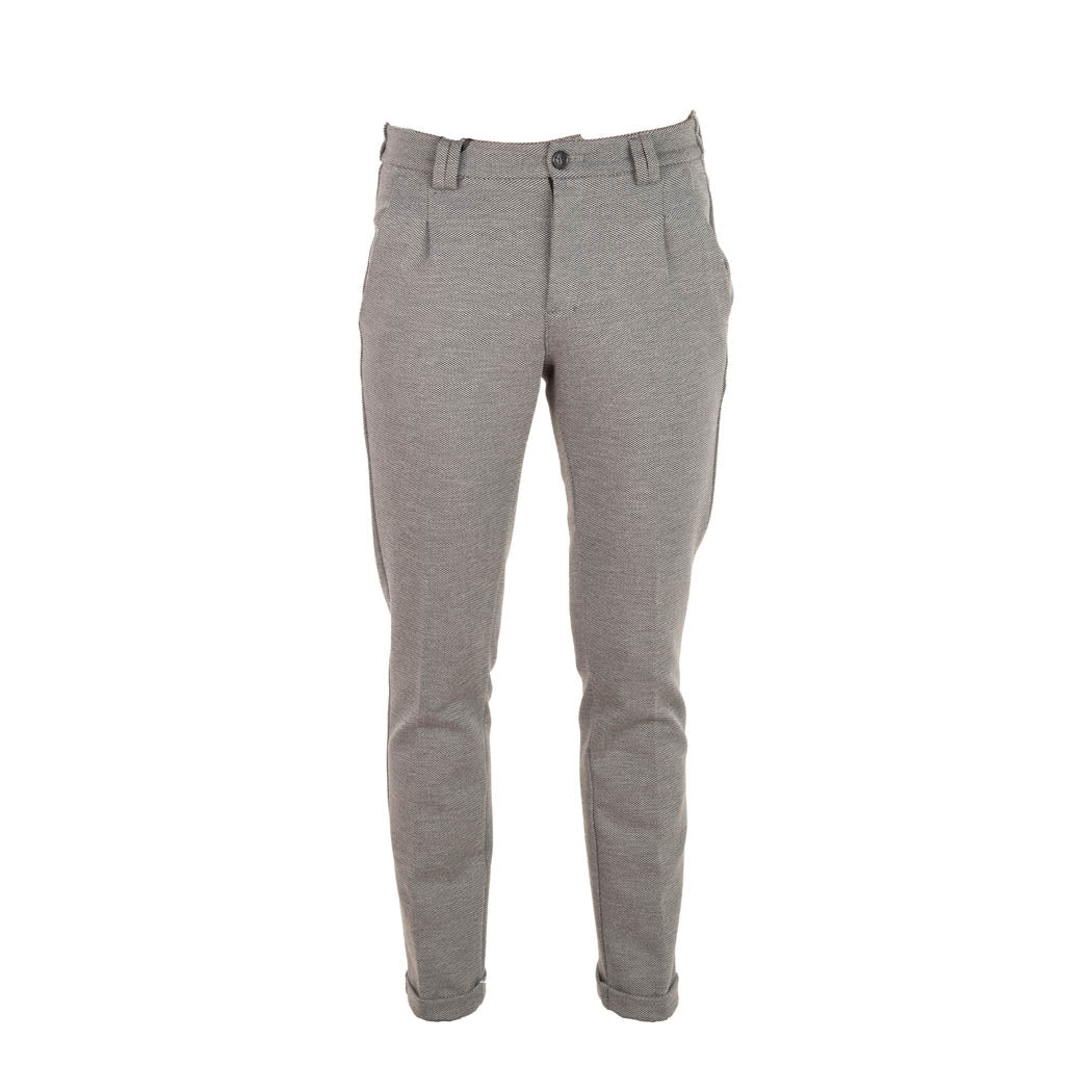 PANTALONE UOMO GIANNI LUPO CON TASCHE ALL'AMERICANA - COL. GRIGIO SCURO