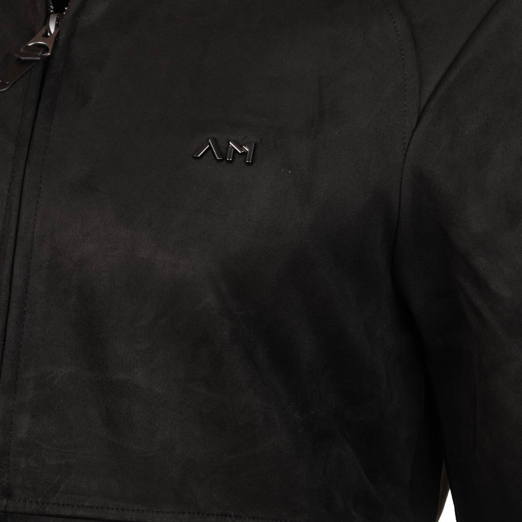 FELPA UOMO ANTONY MORATO REGULAR FIT CON ZIP IN TESSUTO EFFETTO CAMOSCIO - Colori disponibili: 2