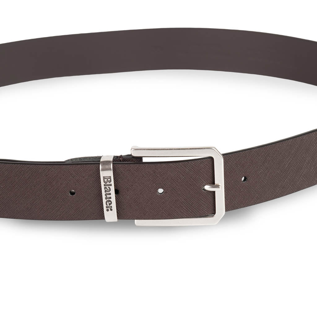 CINTURA UOMO BLAUER IN PELLE - COL. MARRONE