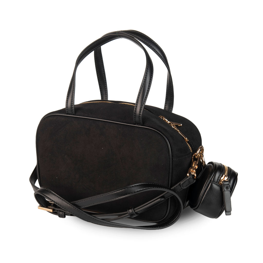 BORSA DONNA LIU JO CON LOGO E CHARM PORTAMONETE - COL. NERO