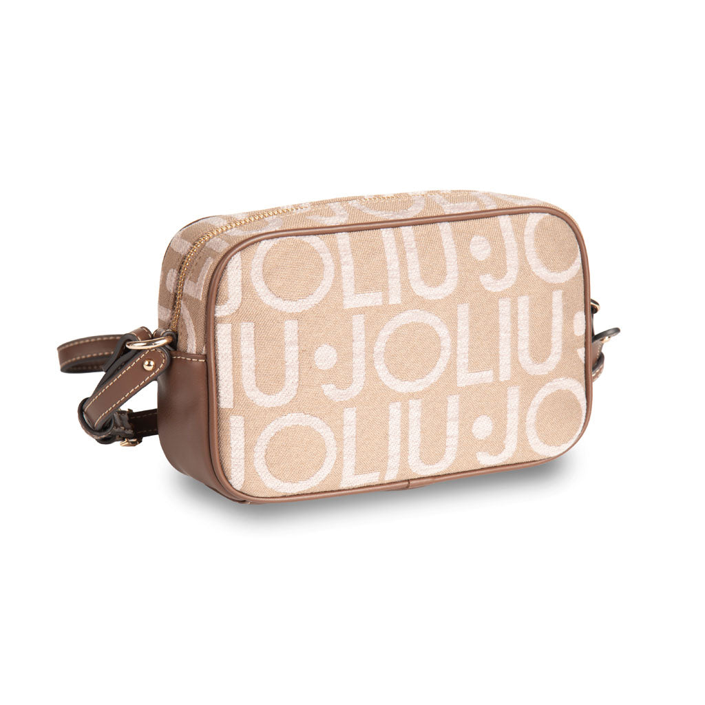 TRACOLLA DONNA LIU JO CON LETTERING ALL OVER - COL. NEUTRO