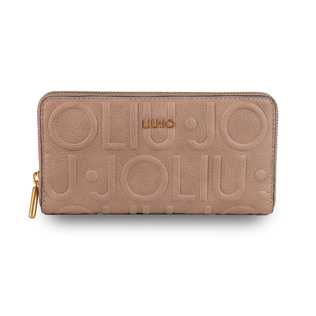 PORTAFOGLIO GRANDE DONNA LIU JO CON LOGO - COL. MOCHA