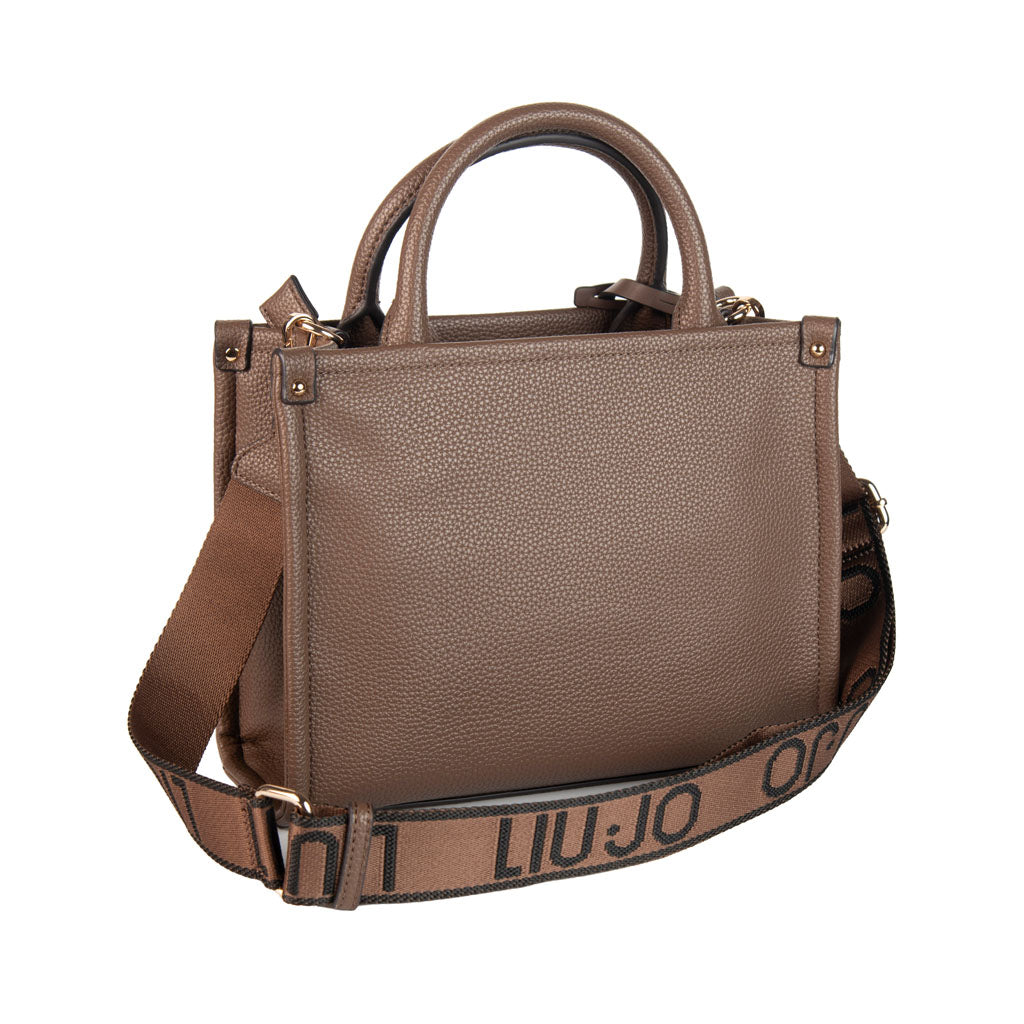 BORSA PICCOLA DONNA LIU JO CON CHARM - COL. DARK MOCHA
