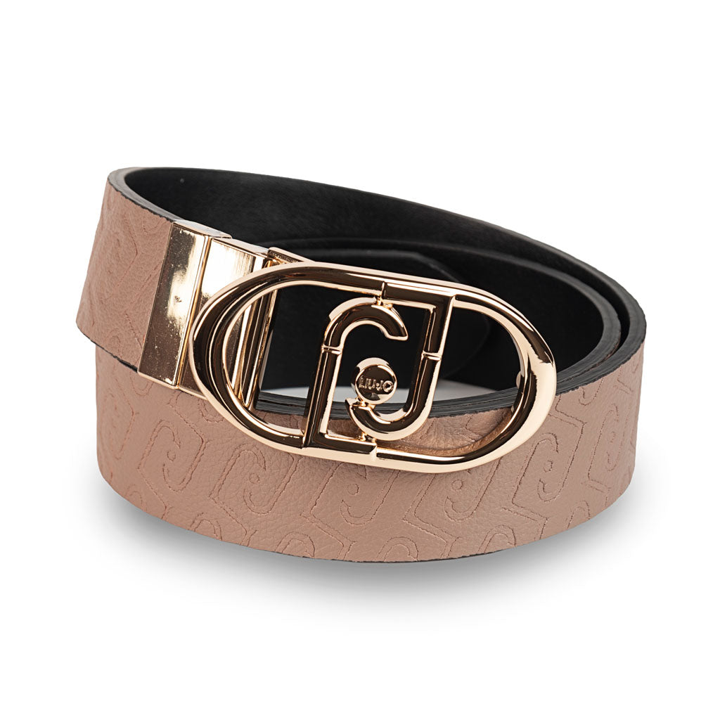 CINTURA DONNA LIU JO CON FIBBIA MONOGRAM - COL. MOCHA