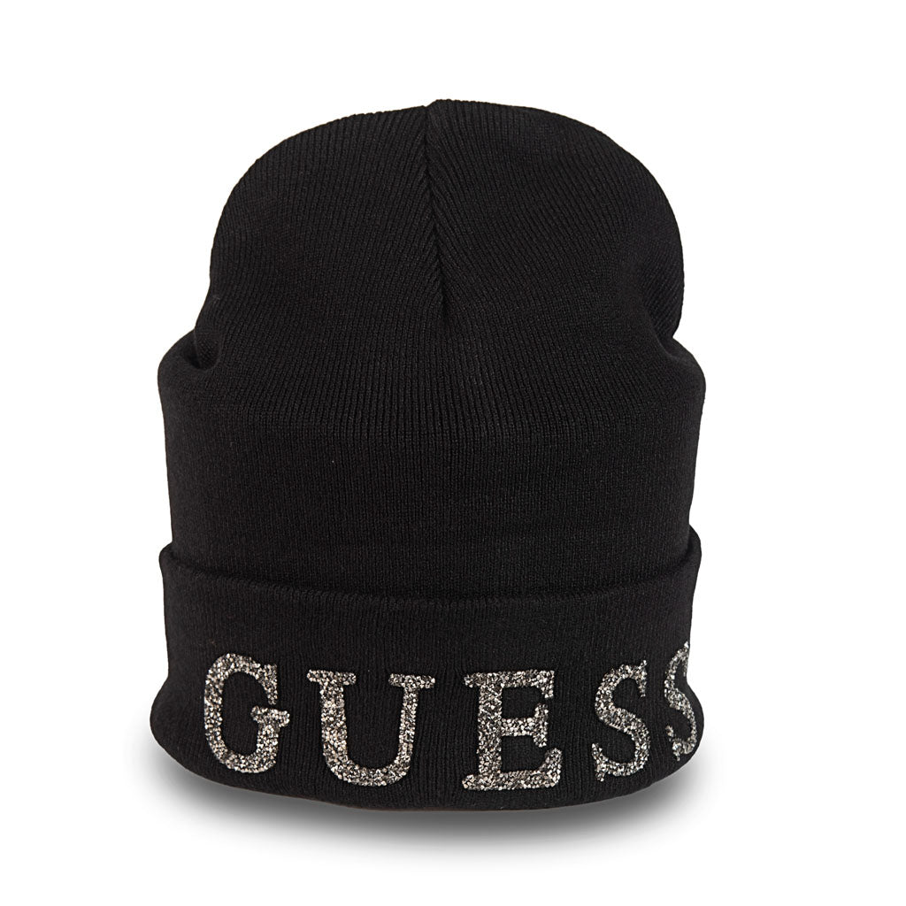CUFFIA DONNA GUESS IN MISTO VISCOSA CON LOGO - COL. NERO