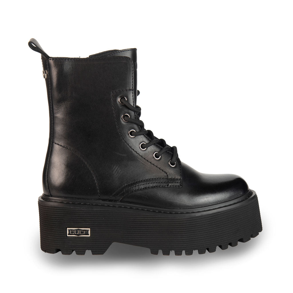 ANFIBI DONNA CULT MOD. "AXL" CON LACCI - COL. NERO