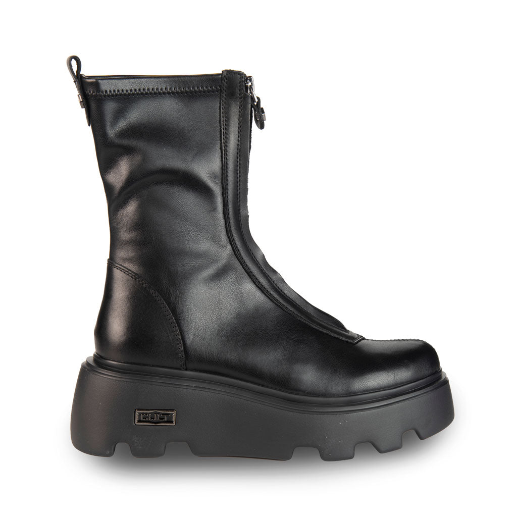 STIVALETTI DONNA CULT IN PELLE CON ZIP - COL. NERO