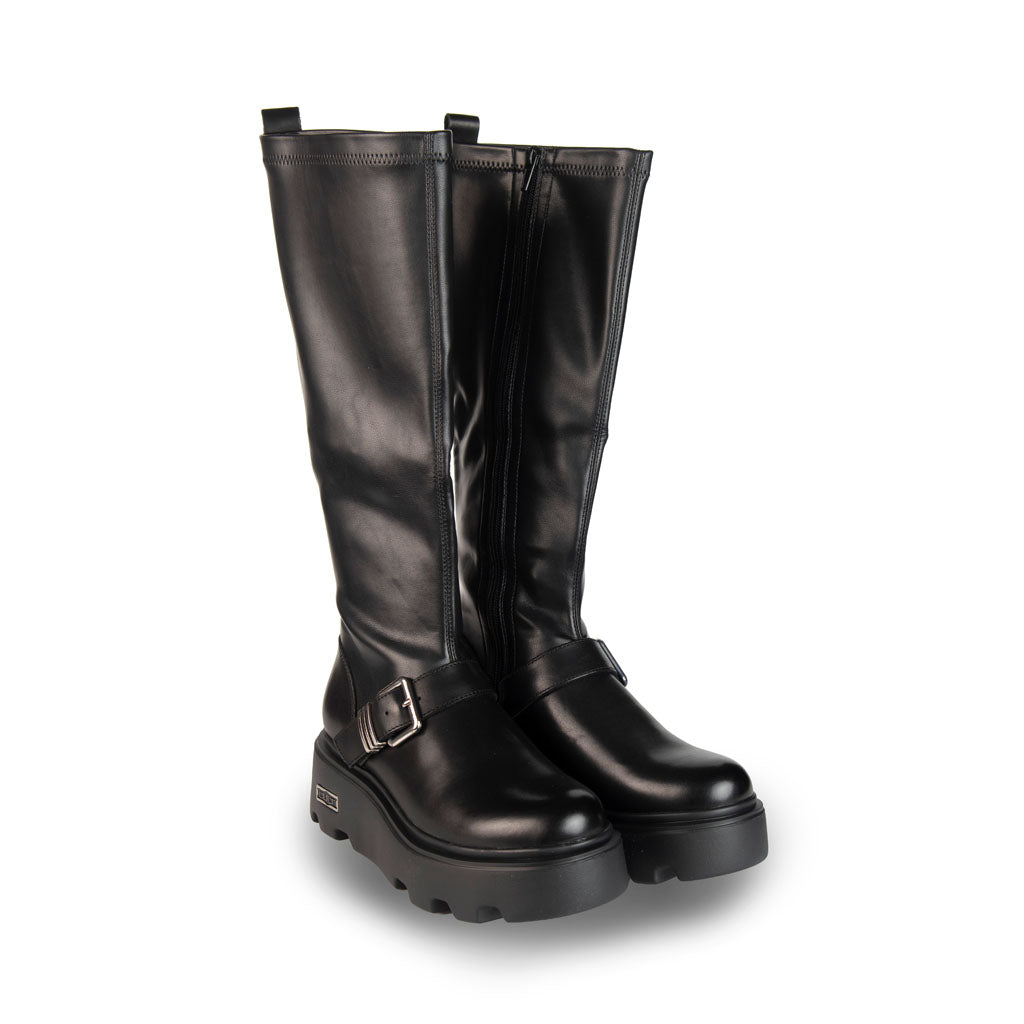 STIVALI DONNA CULT MOD. "NEW ROCK" IN ECOPELLE - COL. NERO