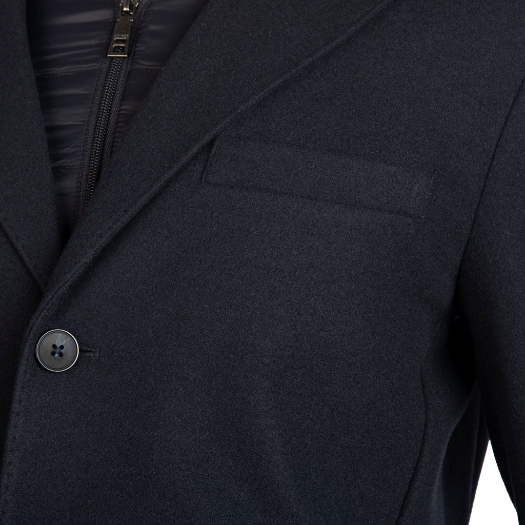 CAPPOTTO SFODERATO UOMO SEINSE CON GILET E CAPPUCCIO REMOVIBILI - COL. BLU NAVY