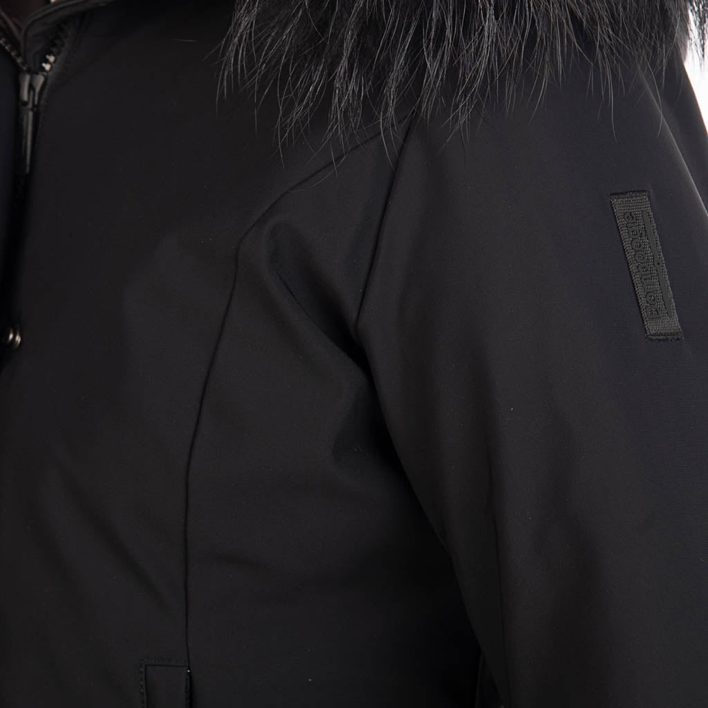 PARKA LUNGO DONNA BOMBOOGIE IN SOFTSHELL ANTIVENTO MOD. "VIENNA" - Colori disponibili: 2