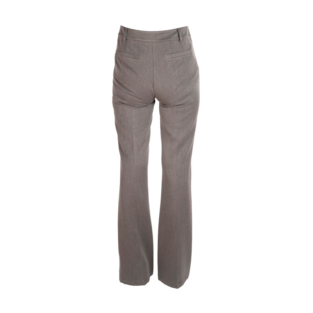 PANTALONI DONNA DOUBLE A A ZAMPA - COL. GRIGIO MELANGE