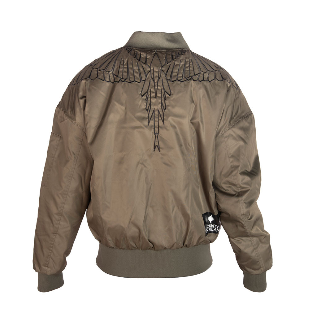GIACCA UOMO COUNTY OF MILAN IN NYLON - COL. VERDE MILITARE