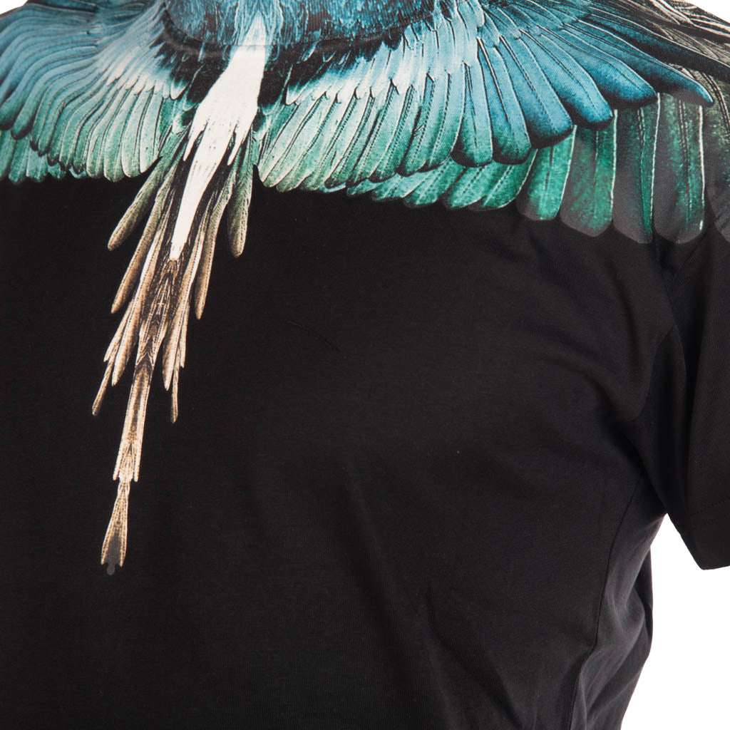 T-SHIRT UOMO COUNTY OF MILAN IN COTONE CON STAMPA ALI BLU - Colori disponibili: 2