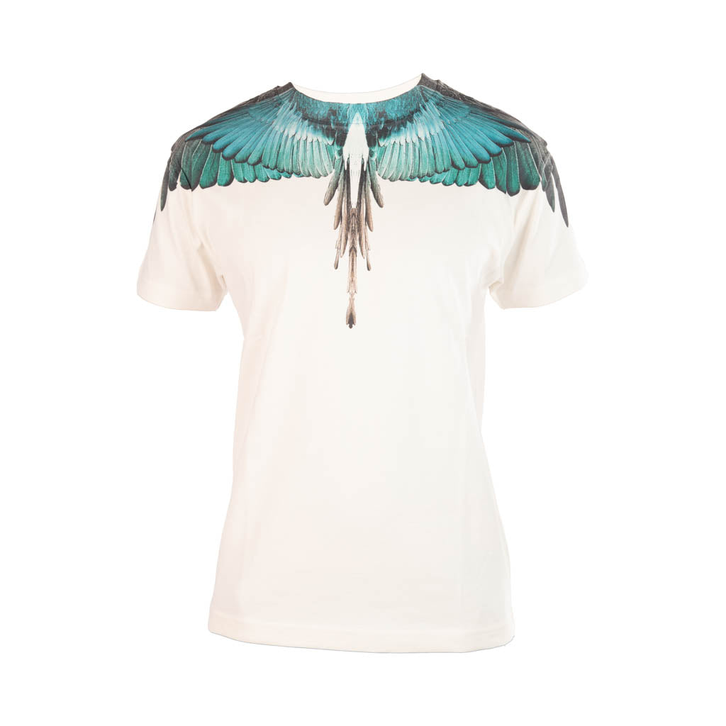 T-SHIRT UOMO COUNTY OF MILAN IN COTONE CON STAMPA ALI BLU - Colori disponibili: 2