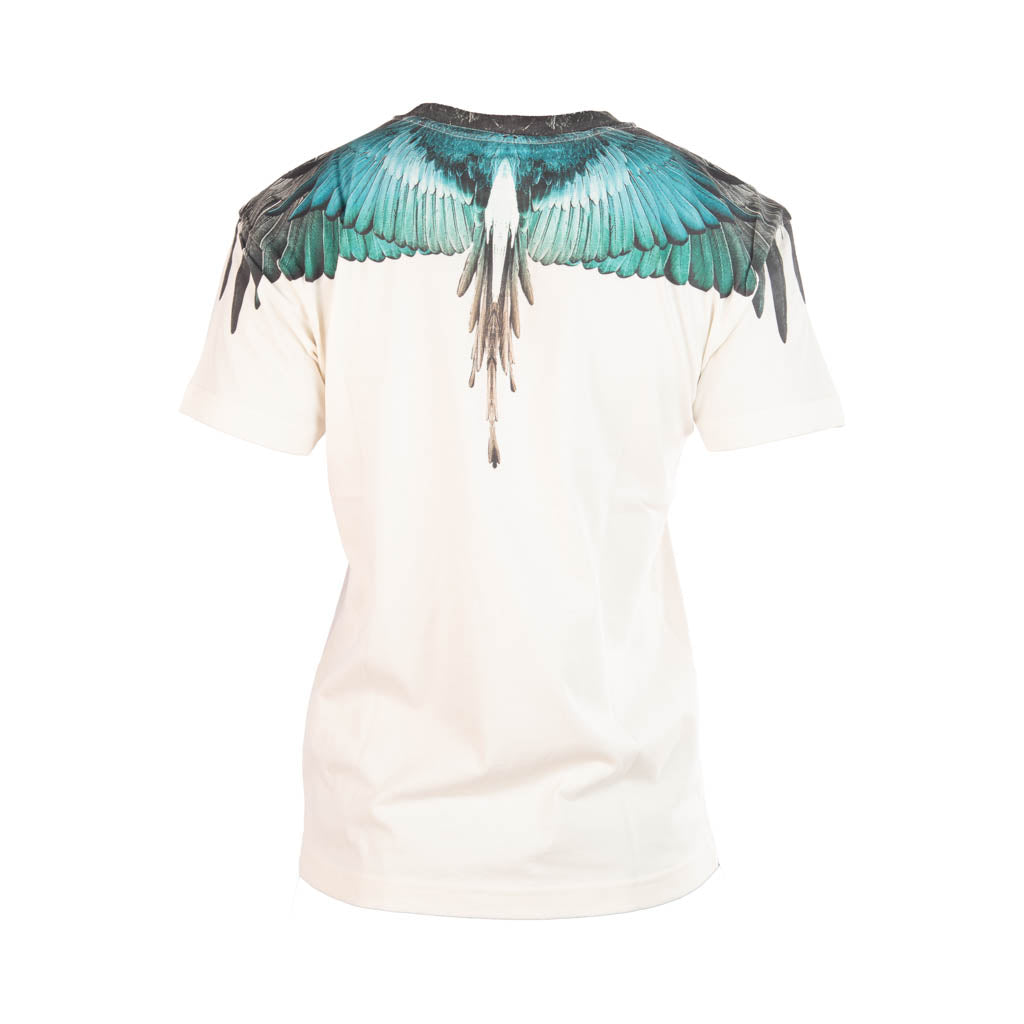 T-SHIRT UOMO COUNTY OF MILAN IN COTONE CON STAMPA ALI BLU - Colori disponibili: 2