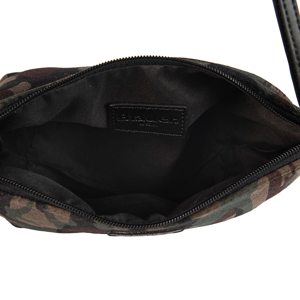POCHETTE DONNA BLAUER CON LOGO SCUDO E STRASS - COL. MIMETICO
