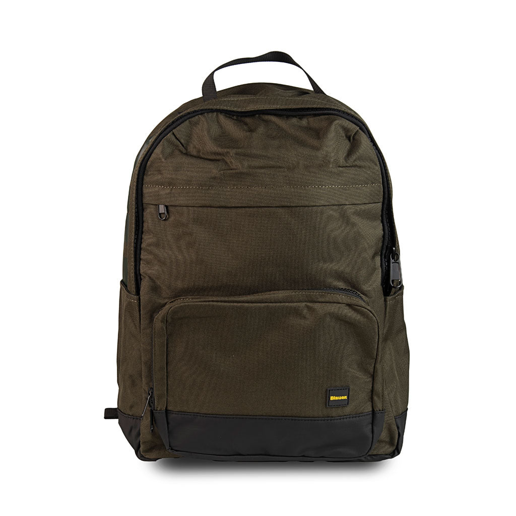 ZAINO UOMO BLAUER CON LOGO E TASCHE MULTIUSO - COL. OLIVA