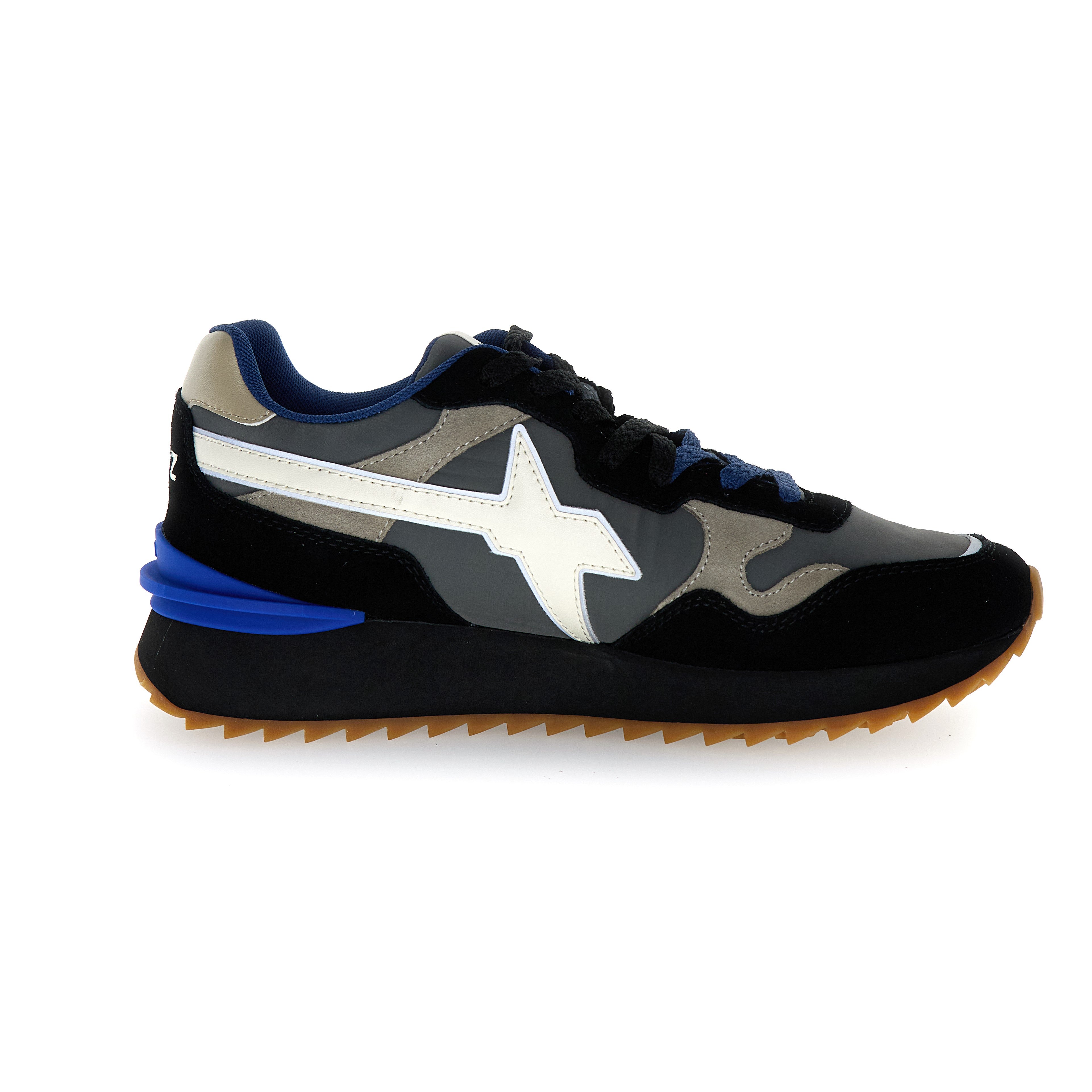 SNEAKERS UOMO W6YZ MOD. "YAK" - COL. NERO / GRIGIO