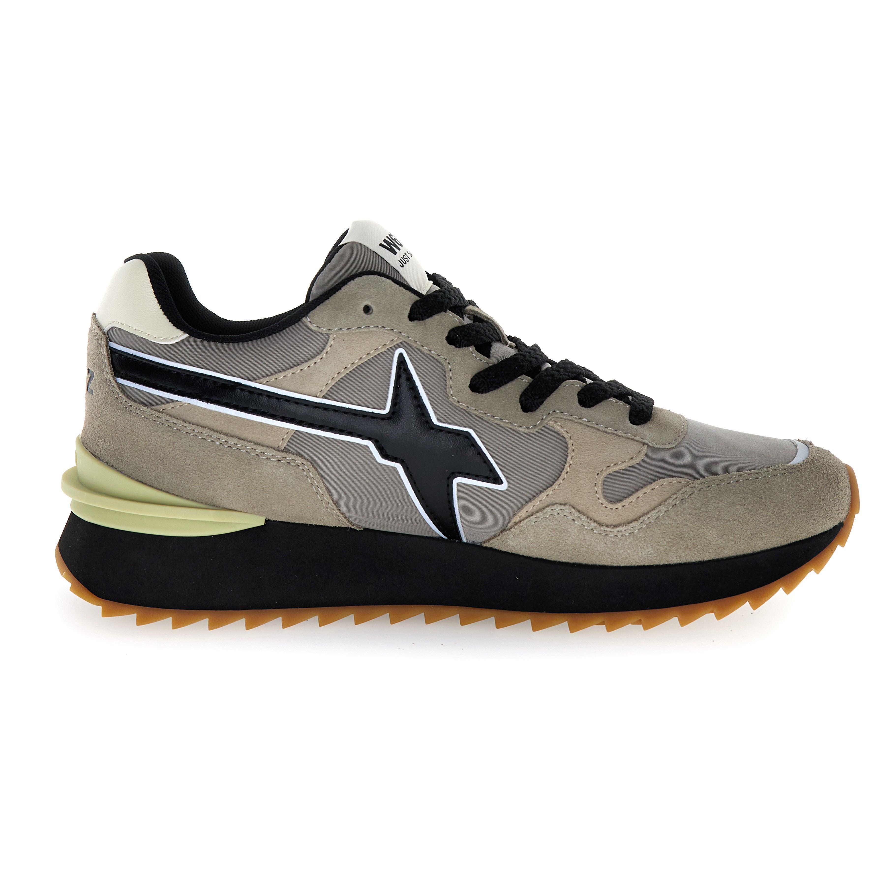 SNEAKERS UOMO W6YZ MOD. "YAK" - COL. TORTORA / NERO