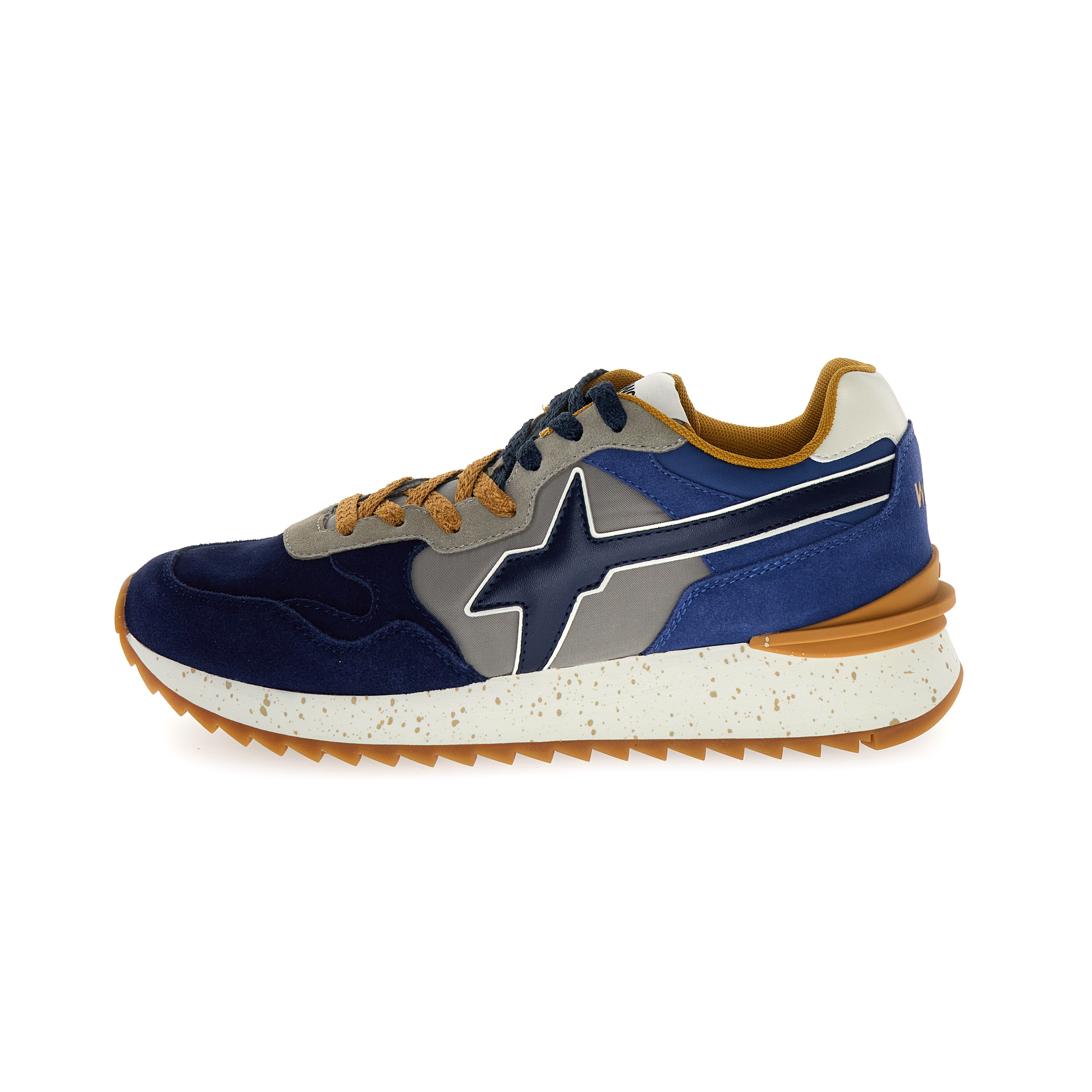 SNEAKERS UOMO W6YZ MOD. "YAK" - COL. BLU / GRIGIO