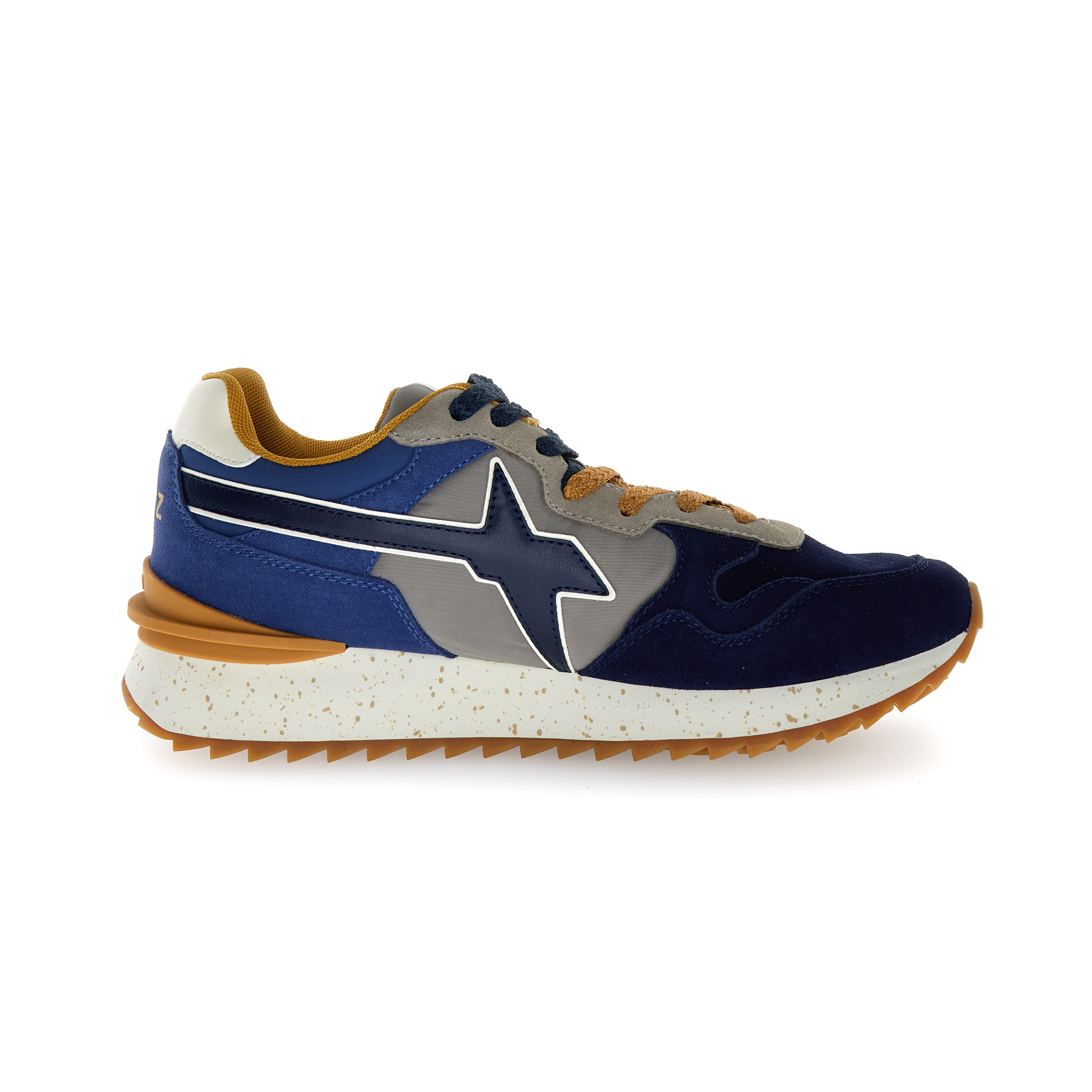 SNEAKERS UOMO W6YZ MOD. "YAK" - COL. BLU / GRIGIO