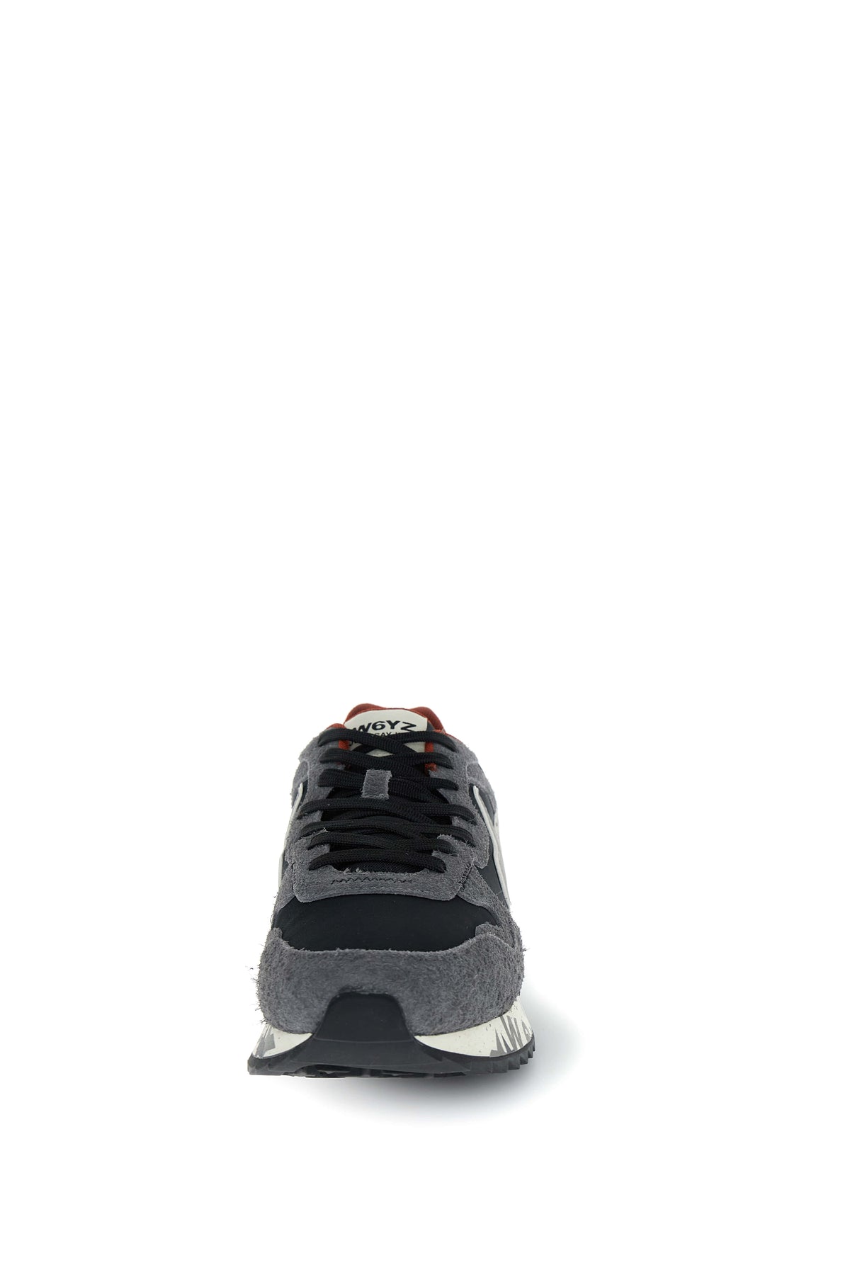 SNEAKERS UOMO W6YZ MOD. "YAK" IN SUEDE E TESSUTO - COL. ANTRACITE / NERO / GRIGIO