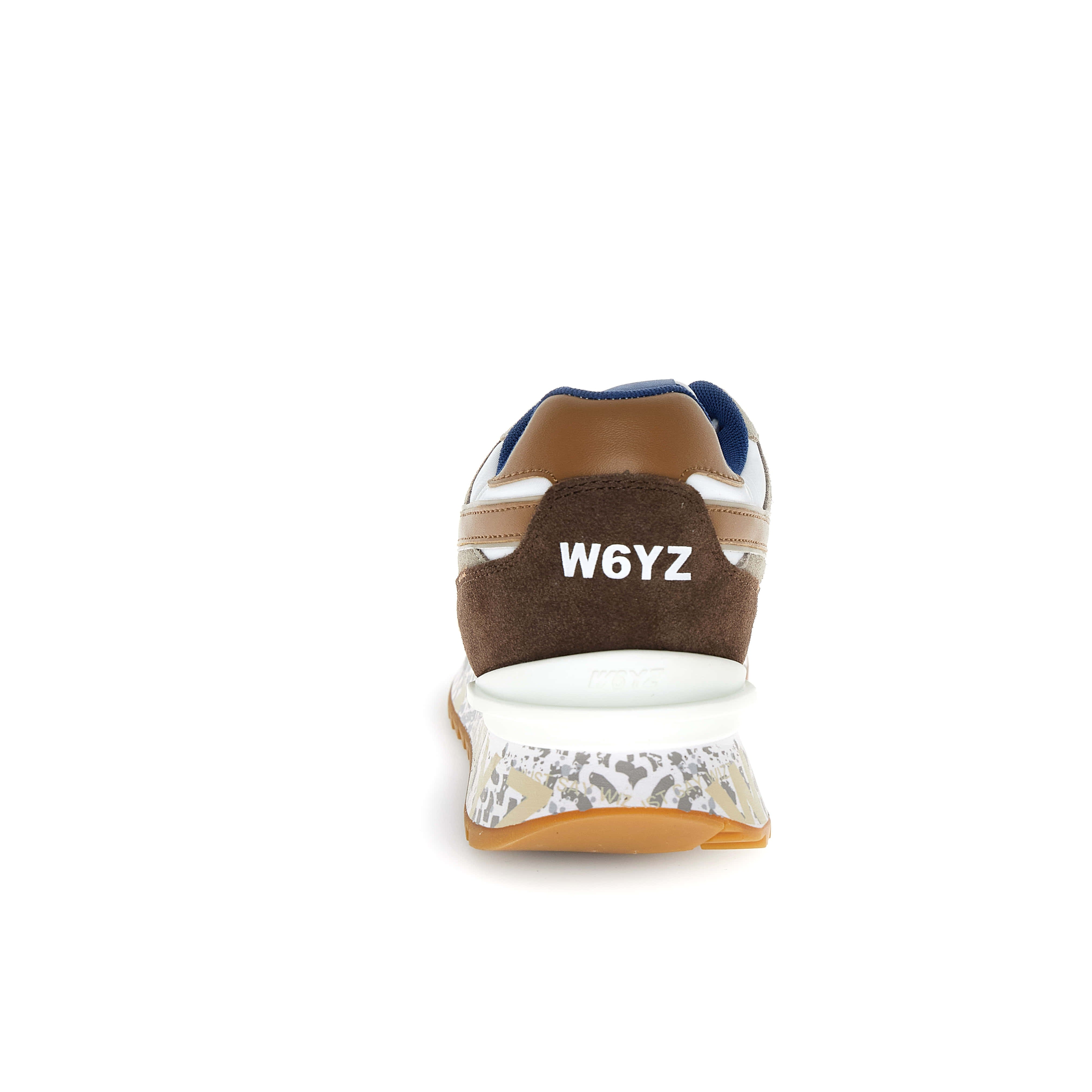 SNEAKERS UOMO W6YZ MOD."YAK" COL.CREAM-WHITE-BROWN