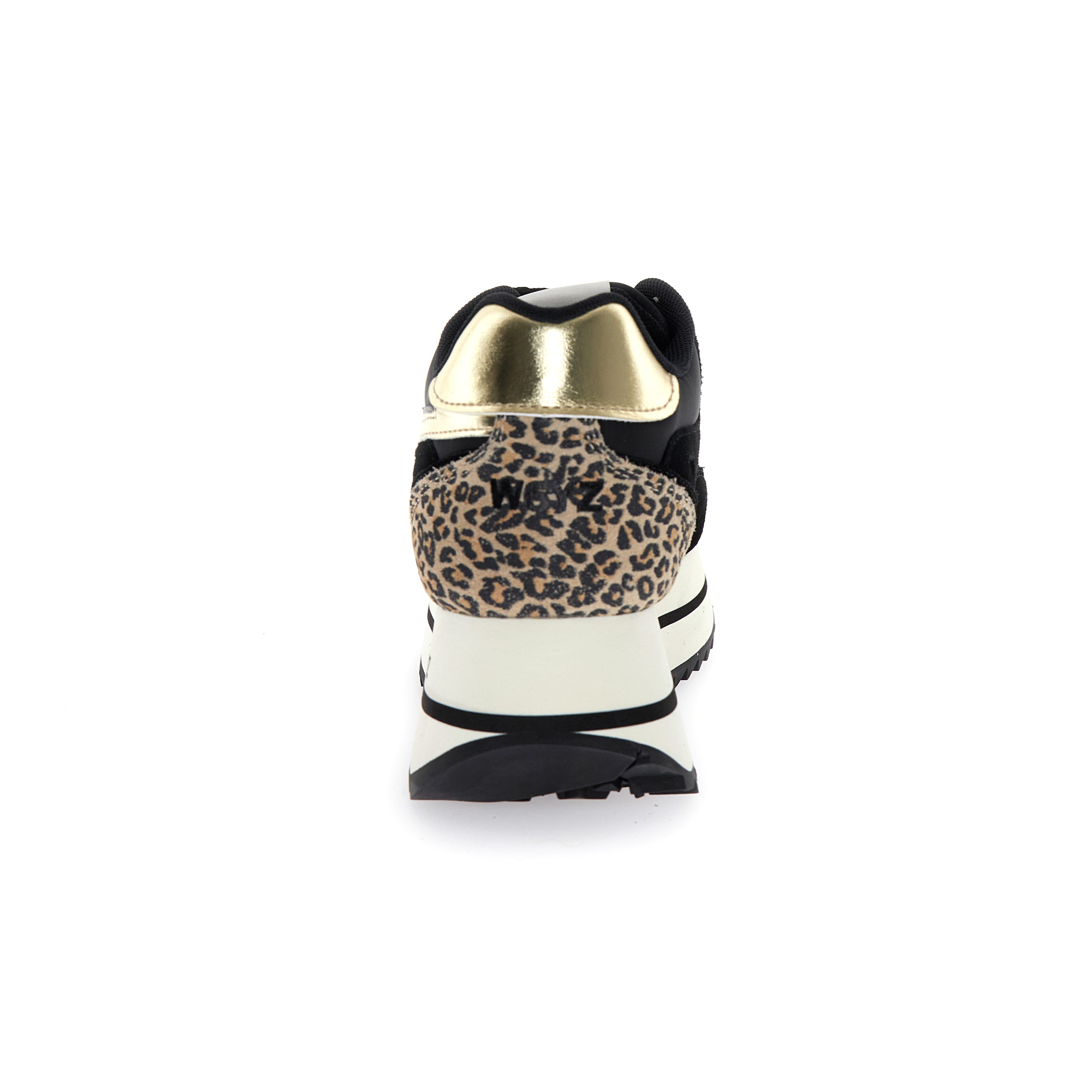 SNEAKERS DONNA W6YZ MOD. "DEVA" - COL. NERO / ORO