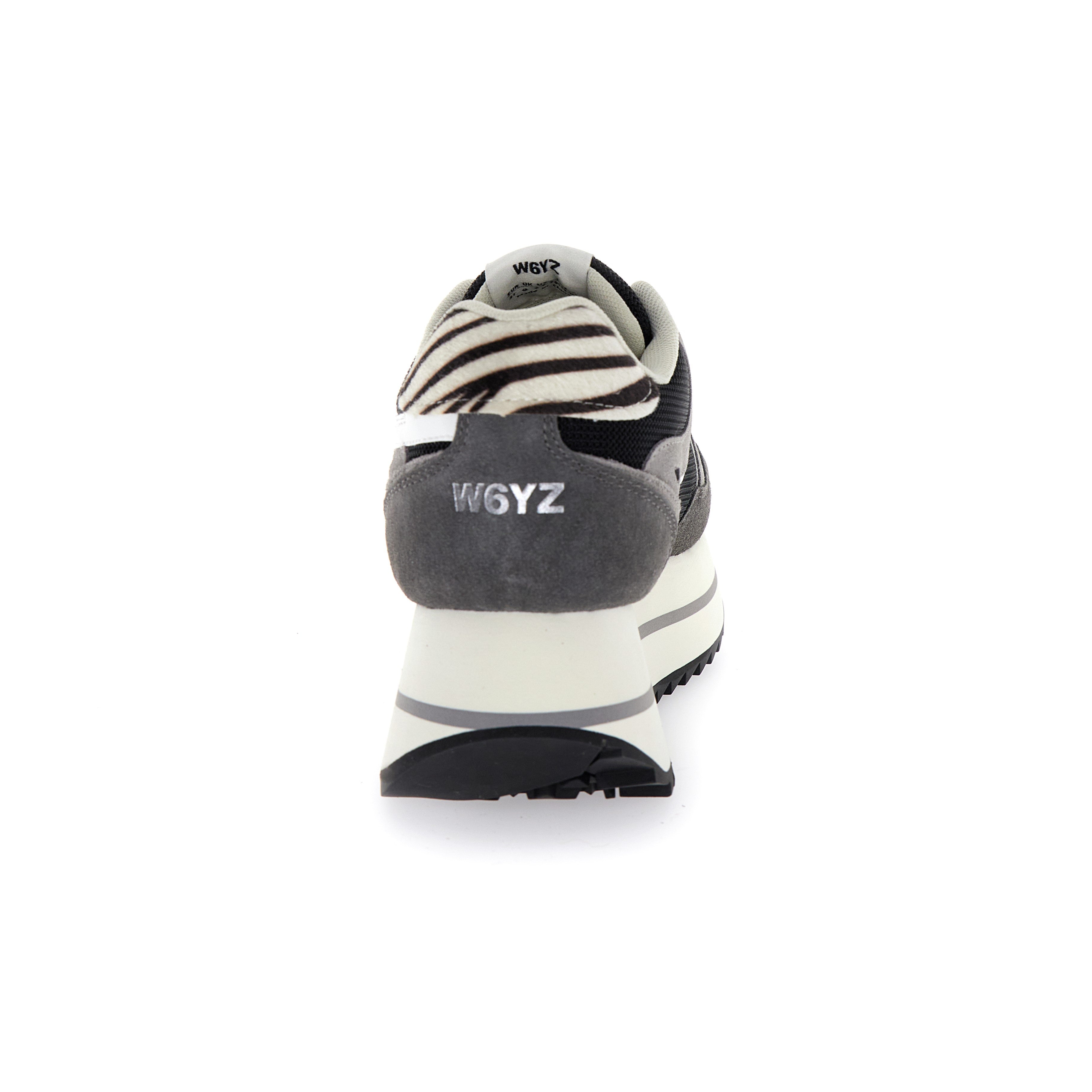 SNEAKERS DONNA W6YZ MOD. "DEVA" - COL. ANTRACITE / NERO