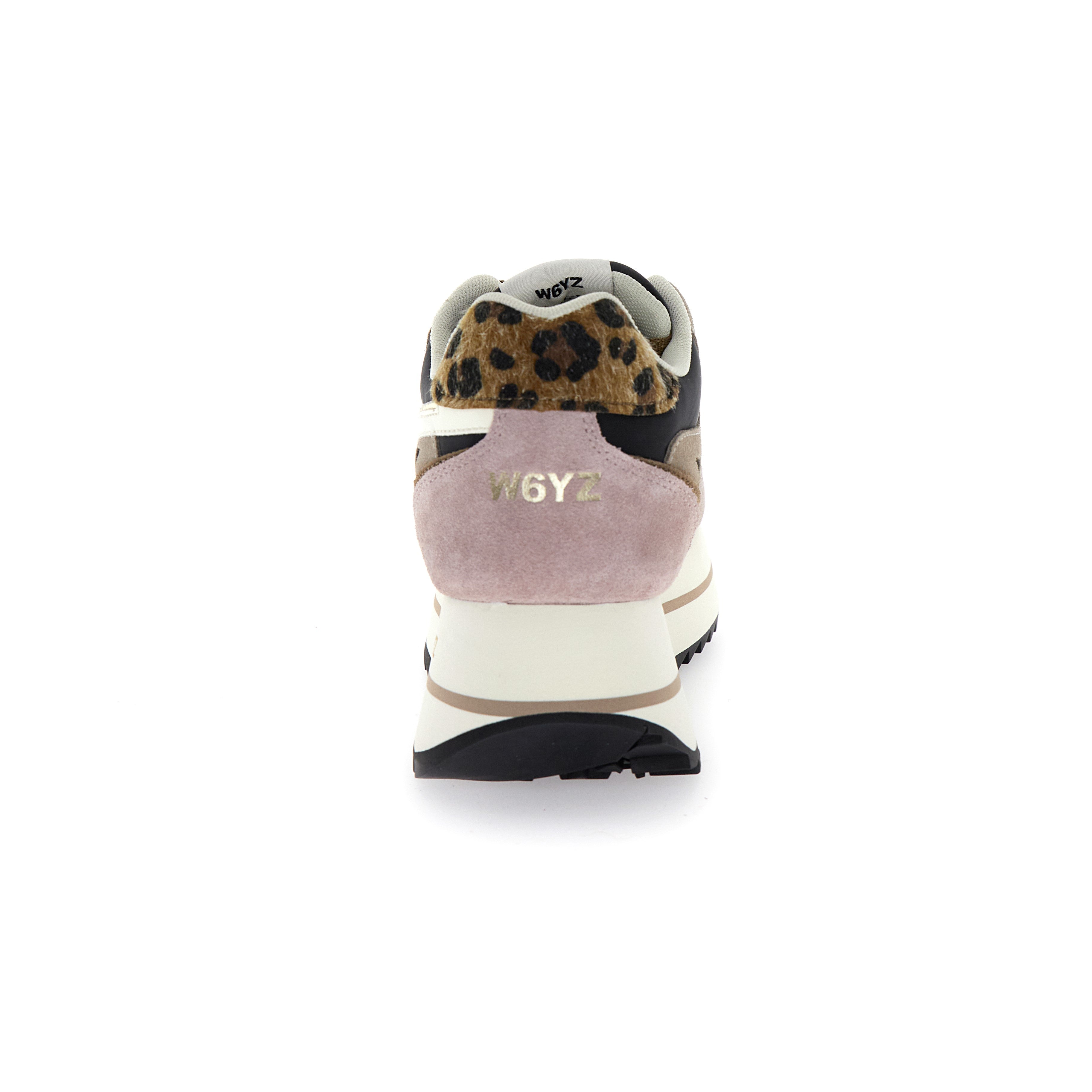 SNEAKERS DONNA W6YZ MOD. "DEVA" - COL. GRIGIO / ROSA