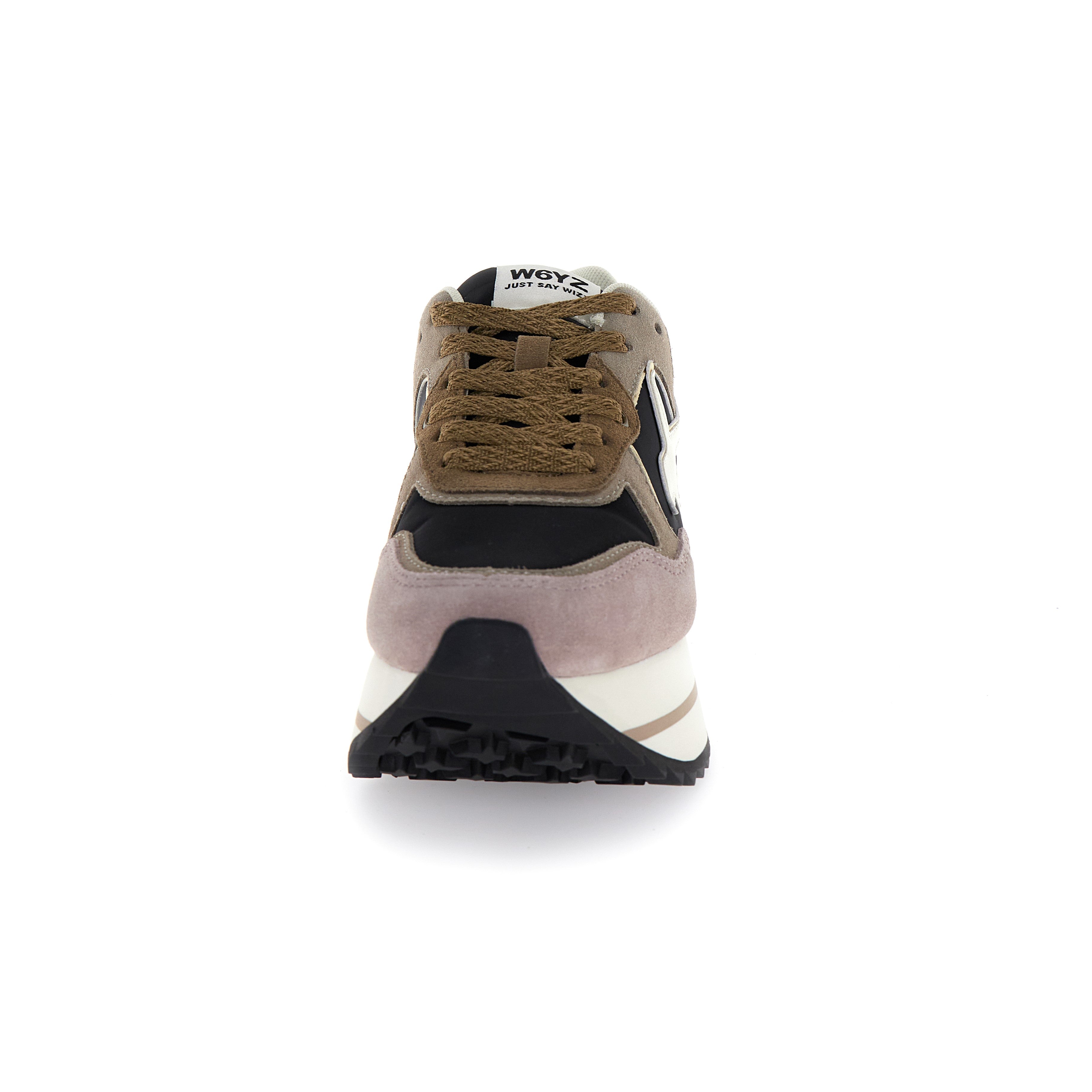 SNEAKERS DONNA W6YZ MOD. "DEVA" - COL. GRIGIO / ROSA