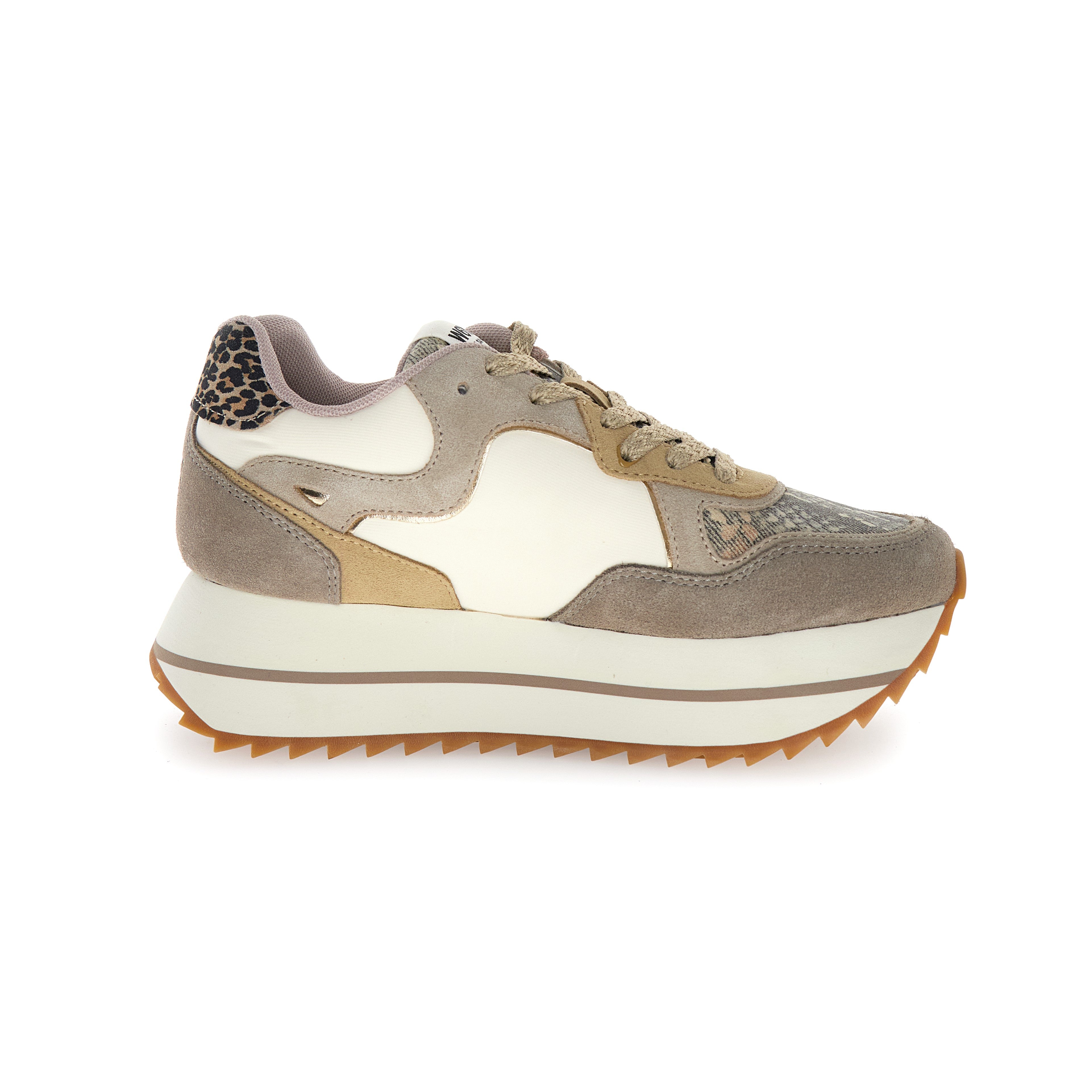 SNEAKERS DONNA W6YZ MOD. "DEVA" - COL. TORTORA / BEIGE