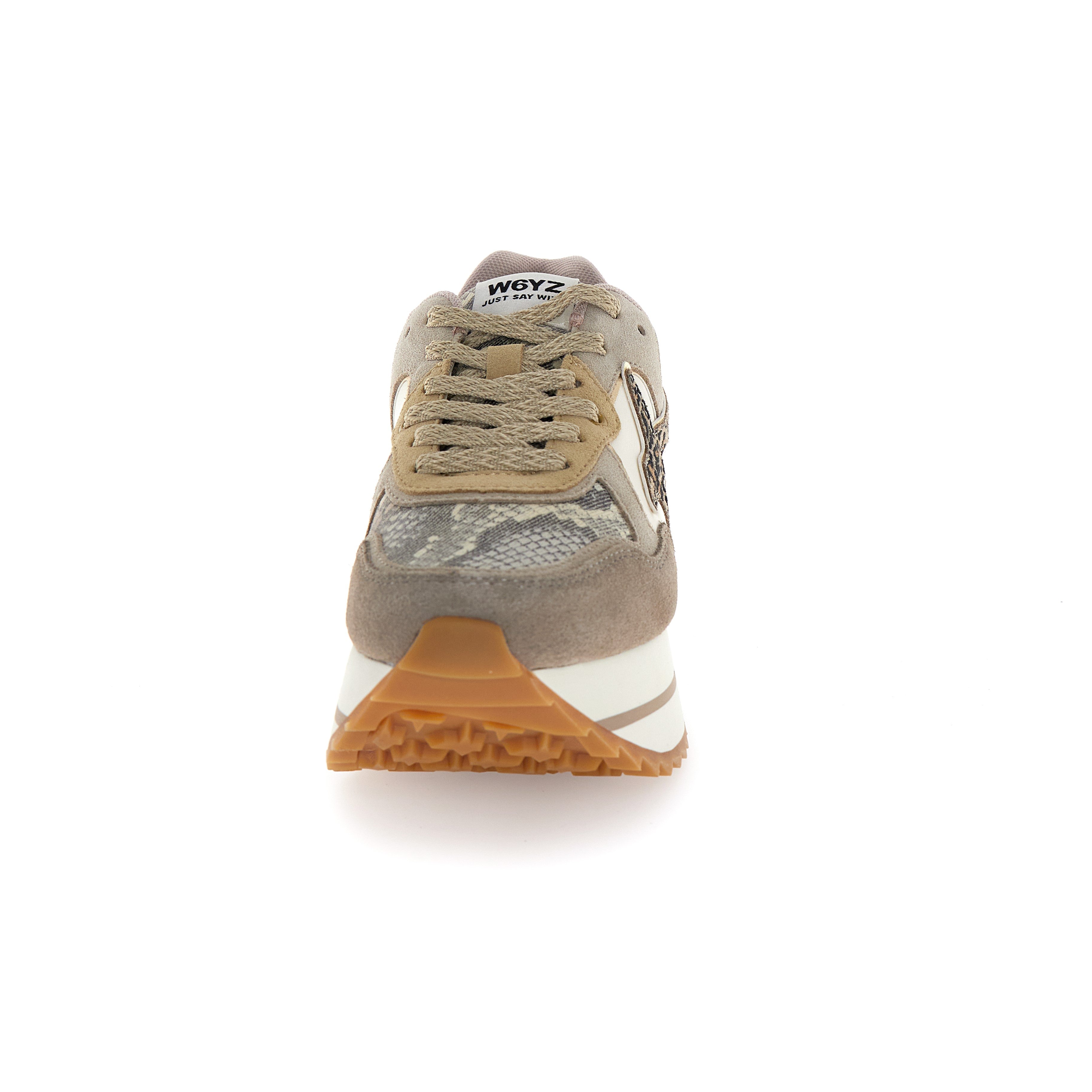 SNEAKERS DONNA W6YZ MOD. "DEVA" - COL. TORTORA / BEIGE