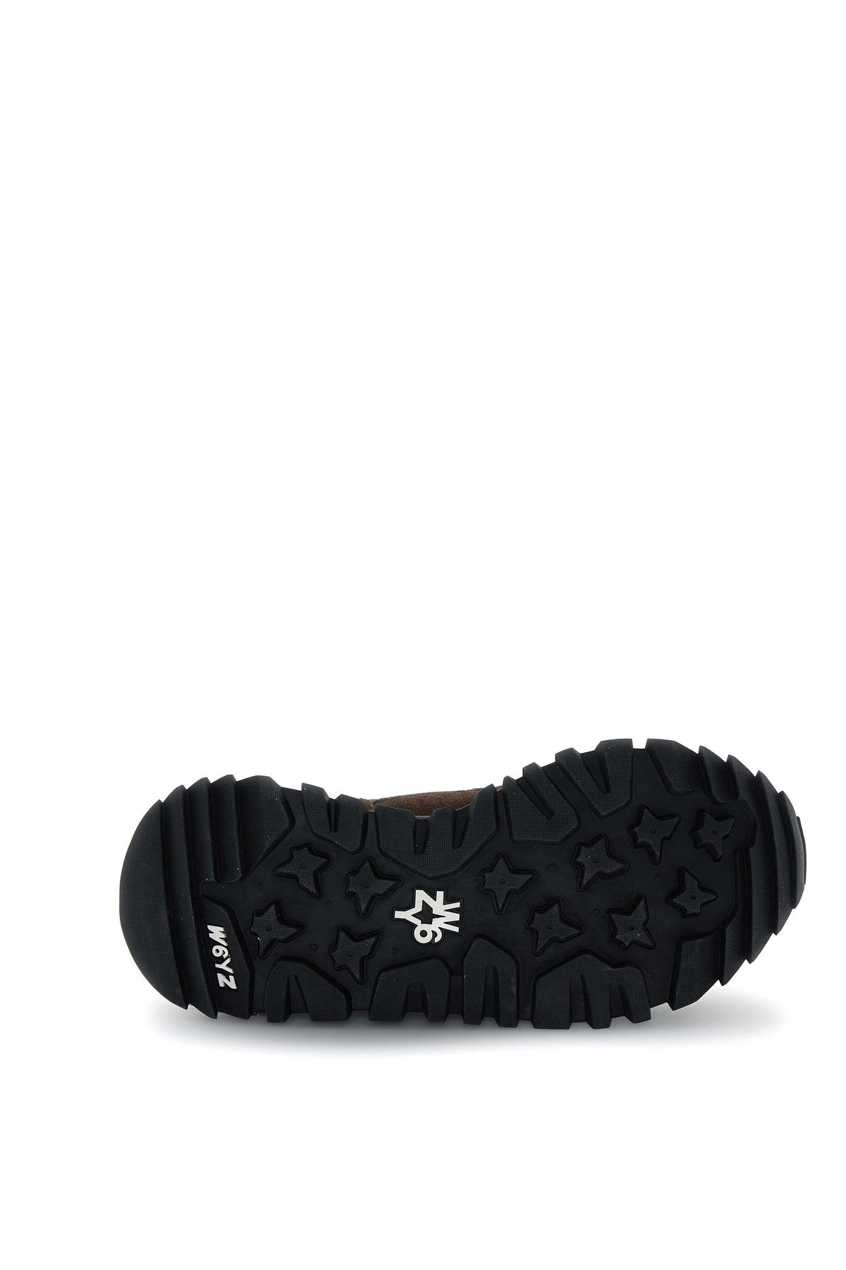 SNEAKERS UOMO W6YZ MOD. "BREEZE" IN SUEDE E TESSUTO SINTETICO - COL. MARRONE SCURO / NERO