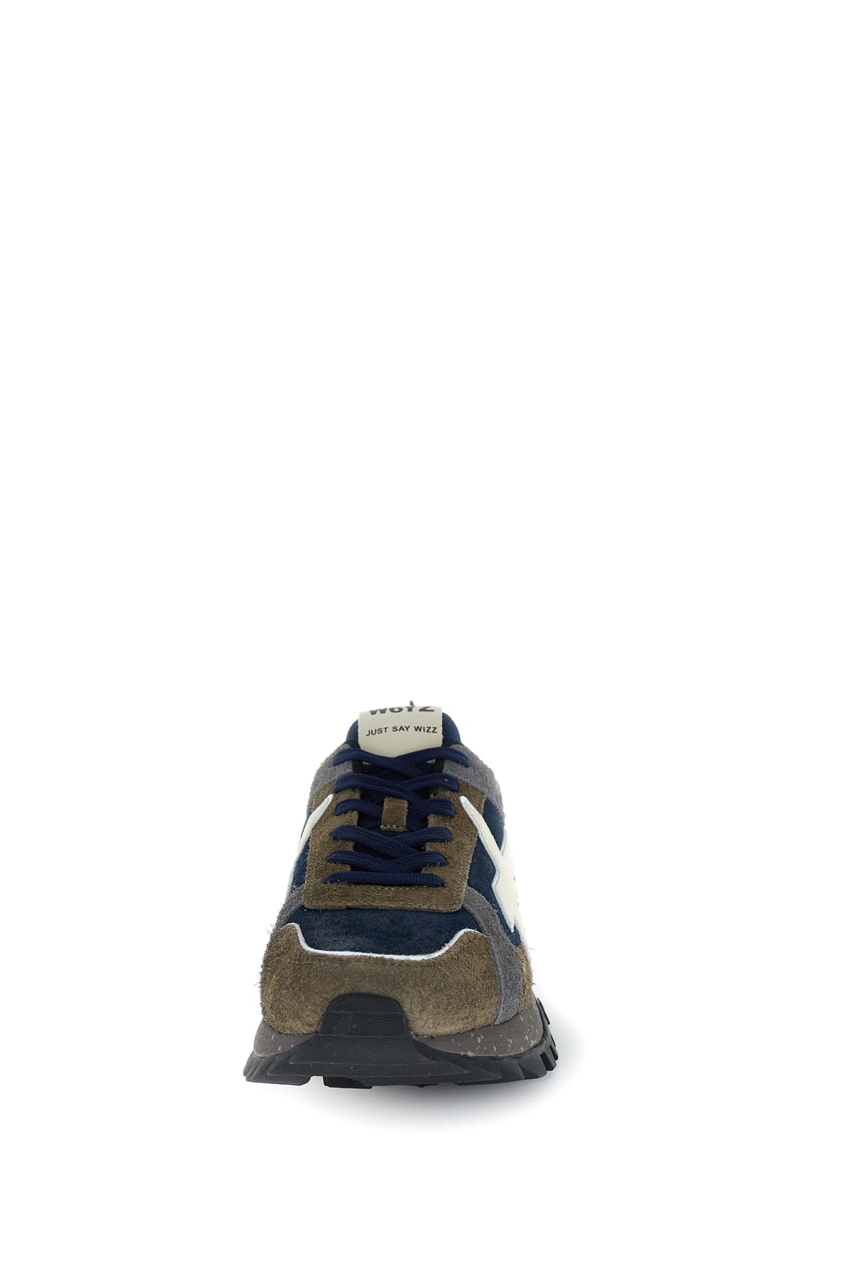SNEAKERS UOMO W6YZ MOD. "BREEZE" IN SUEDE E TESSUTO SINTETICO - COL. MARRONE CHIARO / BLU / BIANCO
