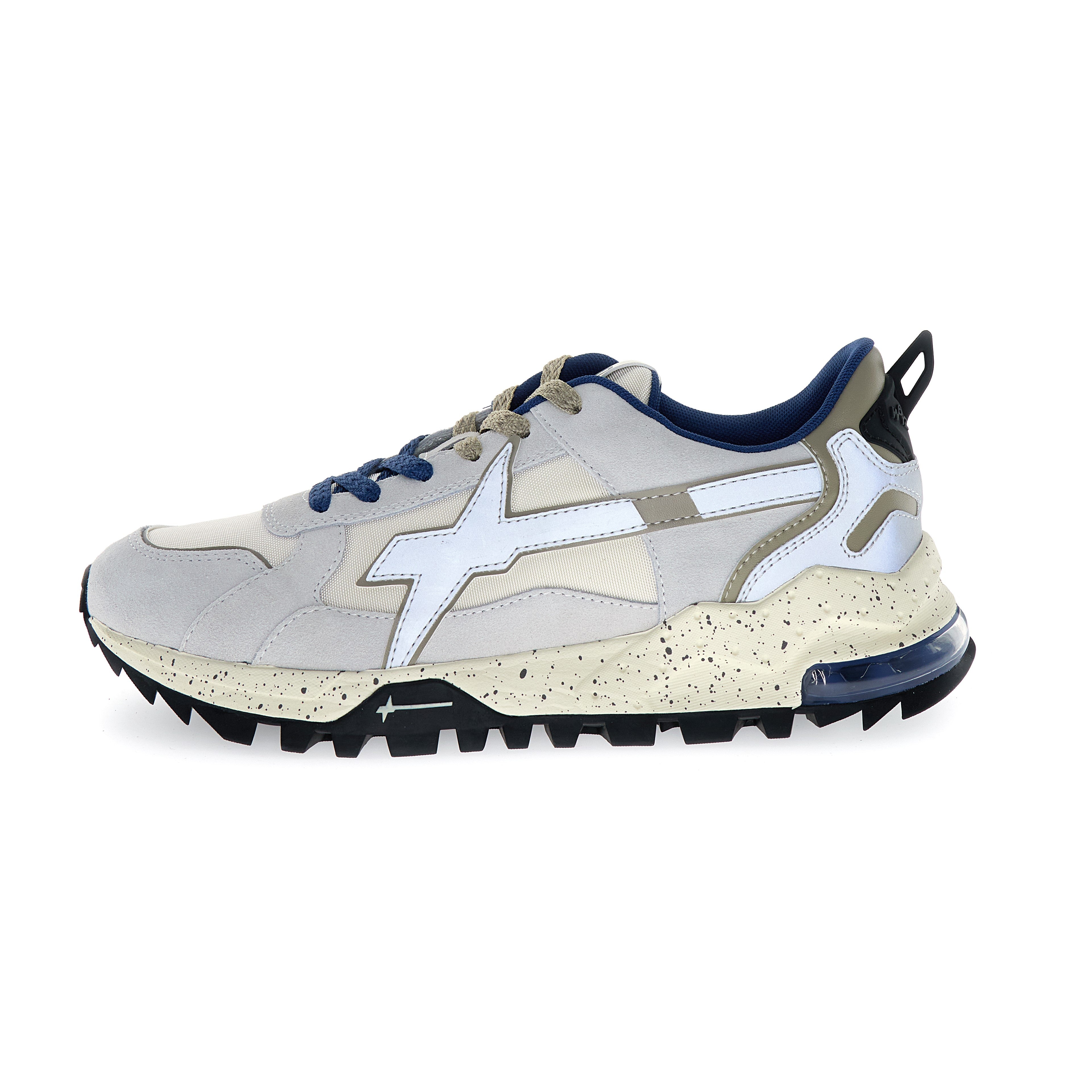 SNEAKERS UOMO W6YZ MOD. "BREEZE" - COL. CREMA / GRIGIO