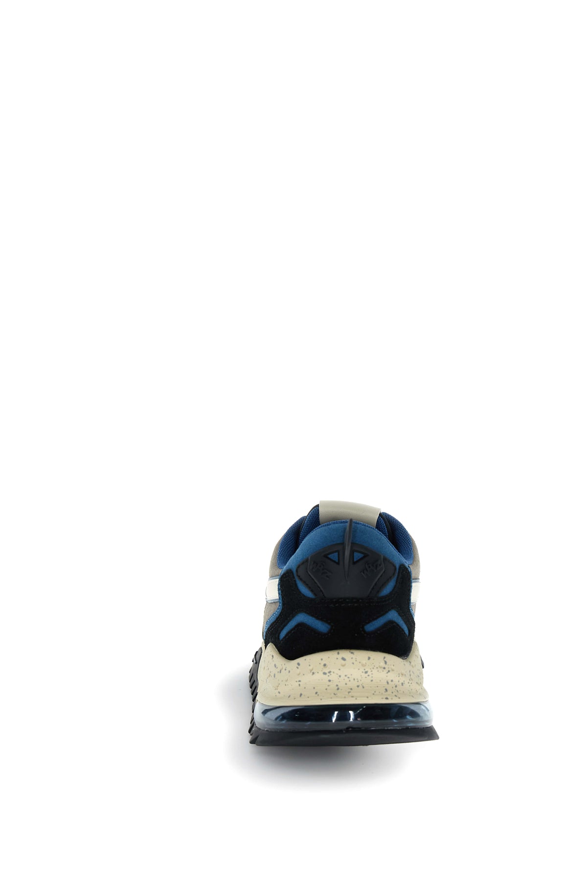 SNEAKERS UOMO W6YZ MOD. "BREEZE" IN SUEDE E TESSUTO SINTETICO - COL. GRIGIO / BLU / BIANCO