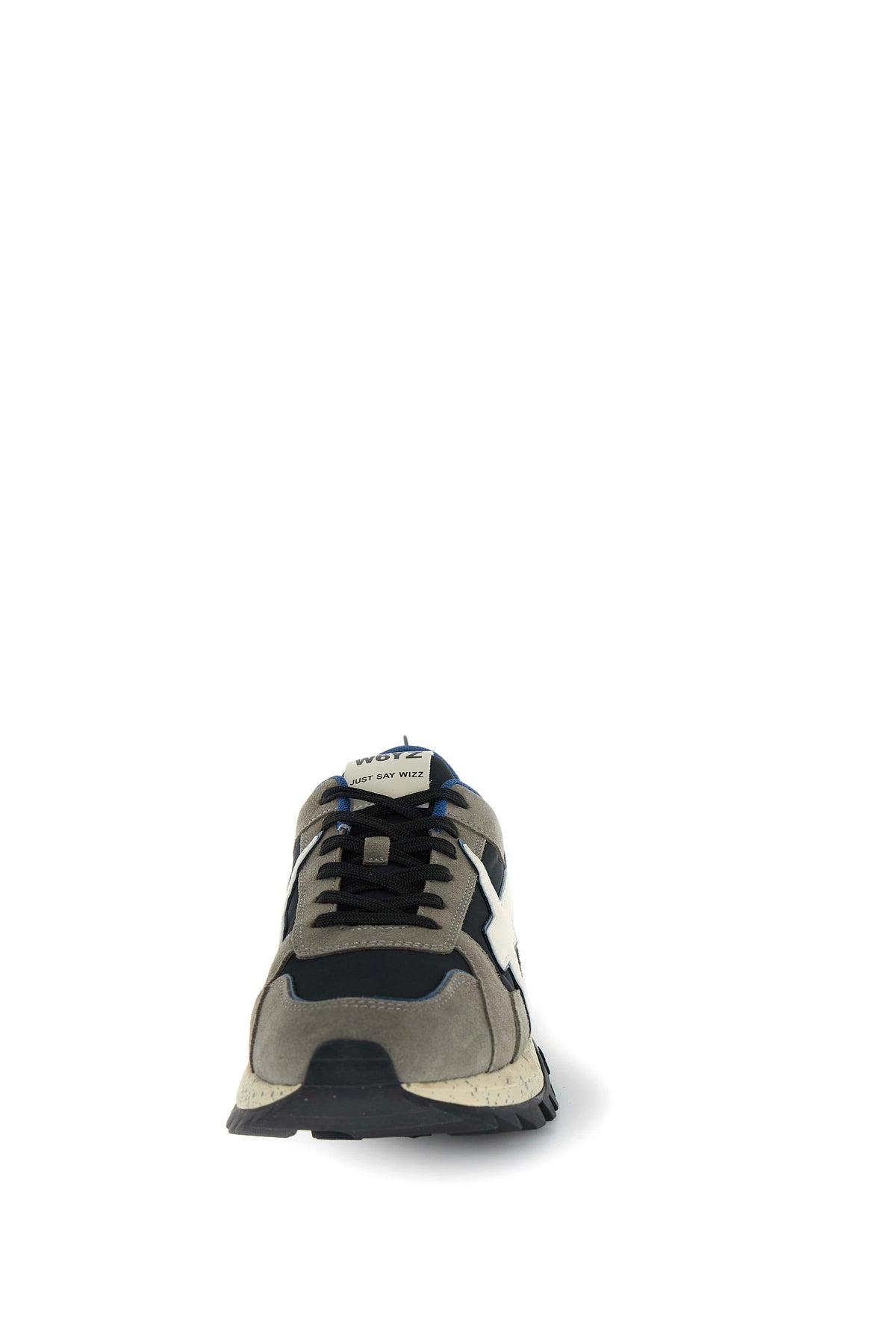 SNEAKERS UOMO W6YZ MOD. "BREEZE" IN SUEDE E TESSUTO SINTETICO - COL. GRIGIO / BLU / BIANCO
