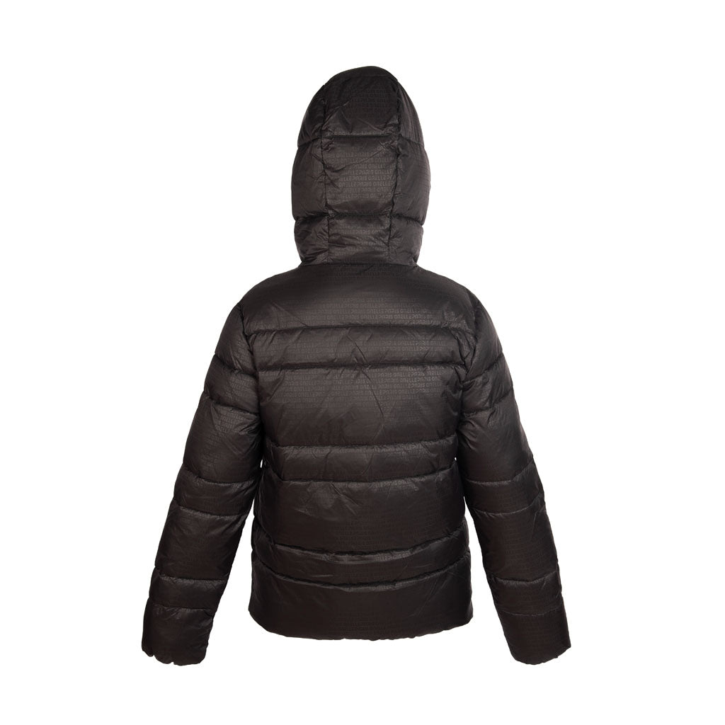 PIUMINO DONNA GAELLE FULL ZIP CON LOGO - COL. NERO