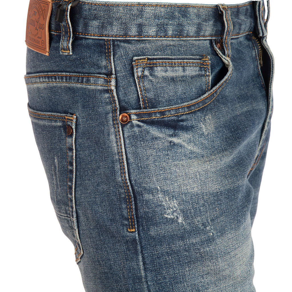 JEANS UOMO GIANNI LUPO REGULAR FIT MOD. "BRUCE" - COL. BLU DENIM
