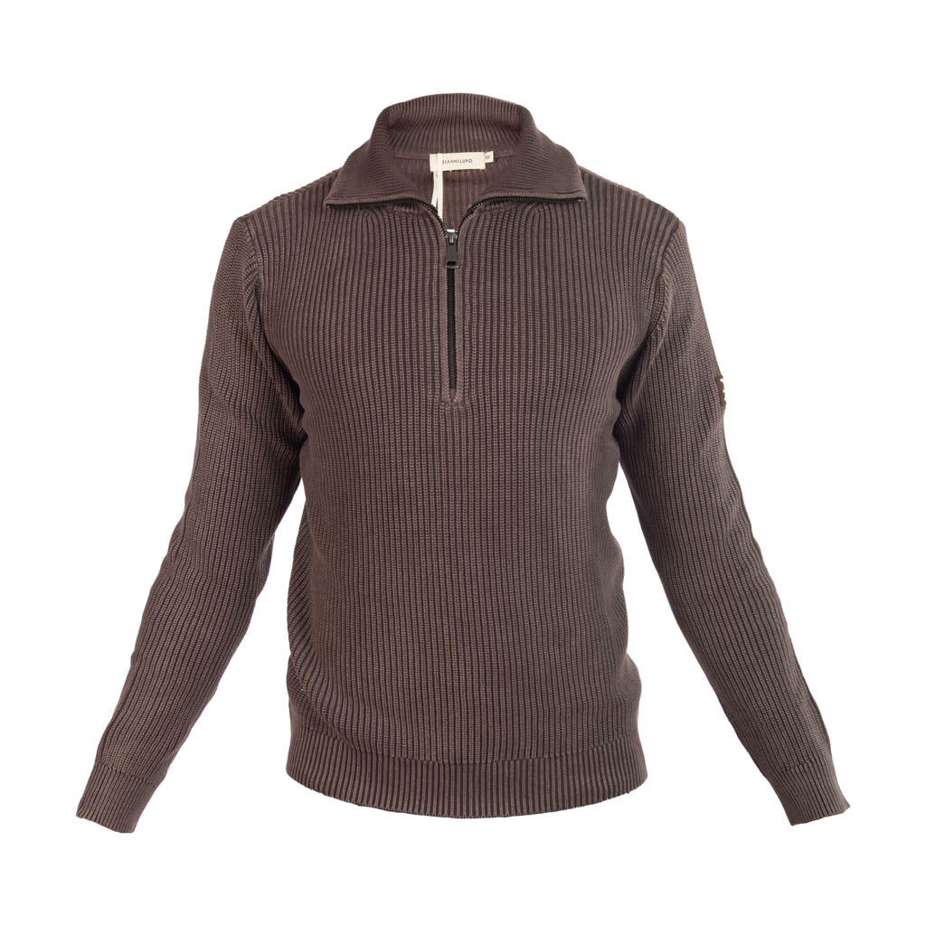 MAGLIA UOMO GIANNI LUPO A COSTE CON COLLO IN PIEDI - Colori disponibili: 2