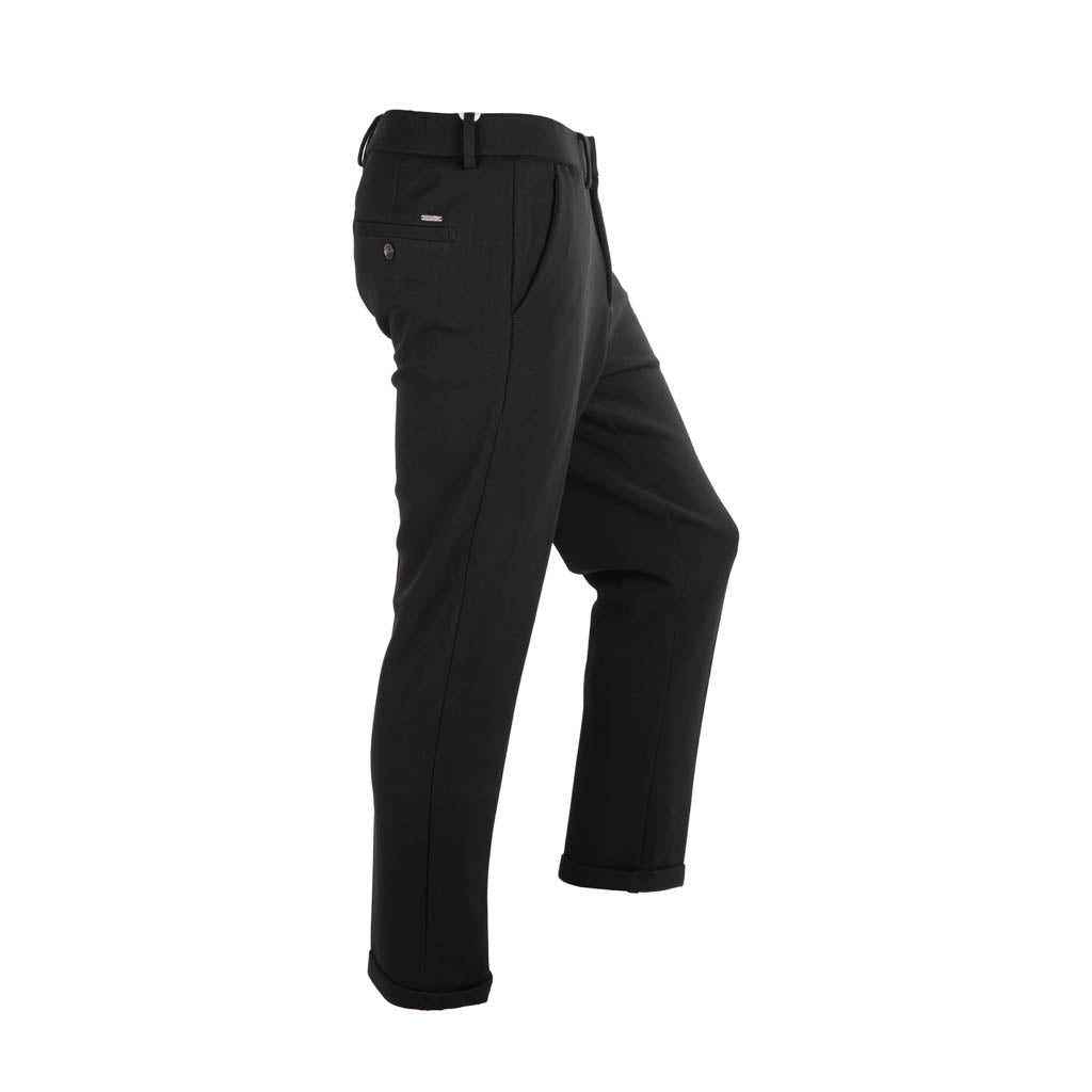 PANTALONI GIANNI LUPO SLIM FIT IN MISTO COTONE - COL. NERO