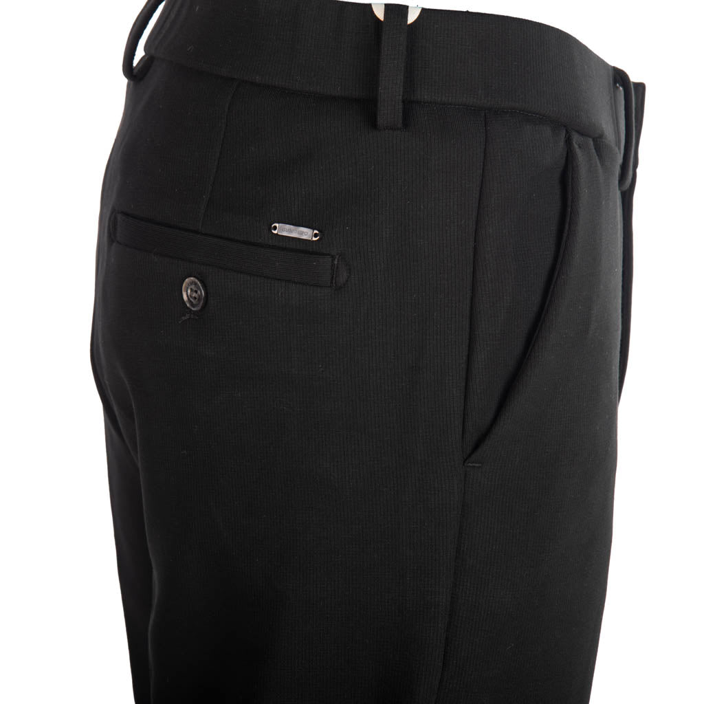 PANTALONI GIANNI LUPO SLIM FIT IN MISTO COTONE - COL. NERO
