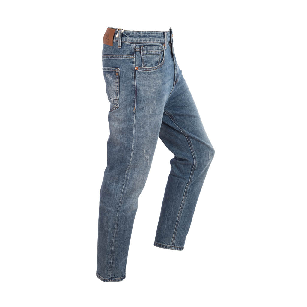 JEANS GIANNI LUPO REGULAR FIT IN MISTO COTONE - COL. BLU DENIM