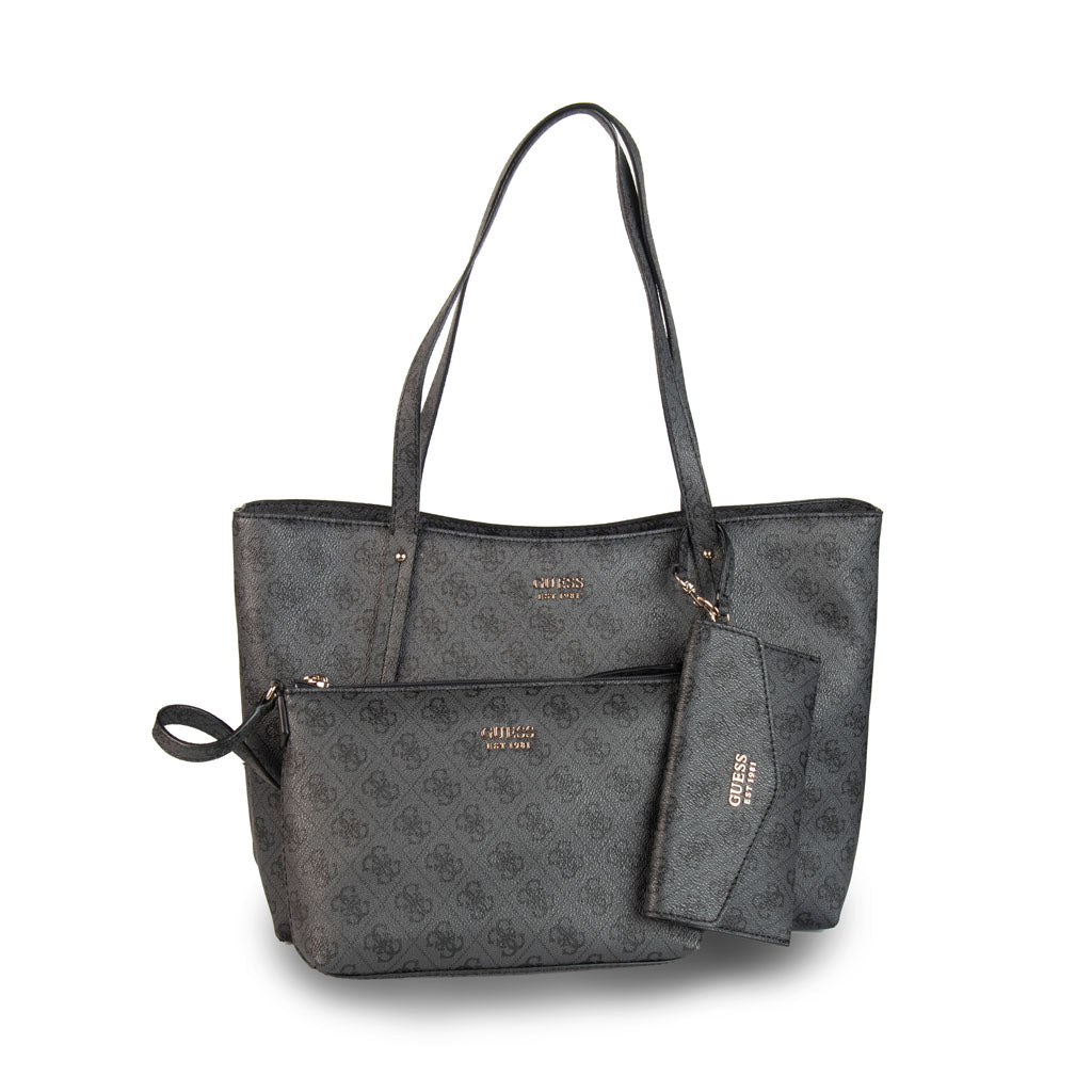 SHOPPER DONNA GUESS MOD. "BRENTON" IN ECOPELLE - COL. GRIGIO SCURO
